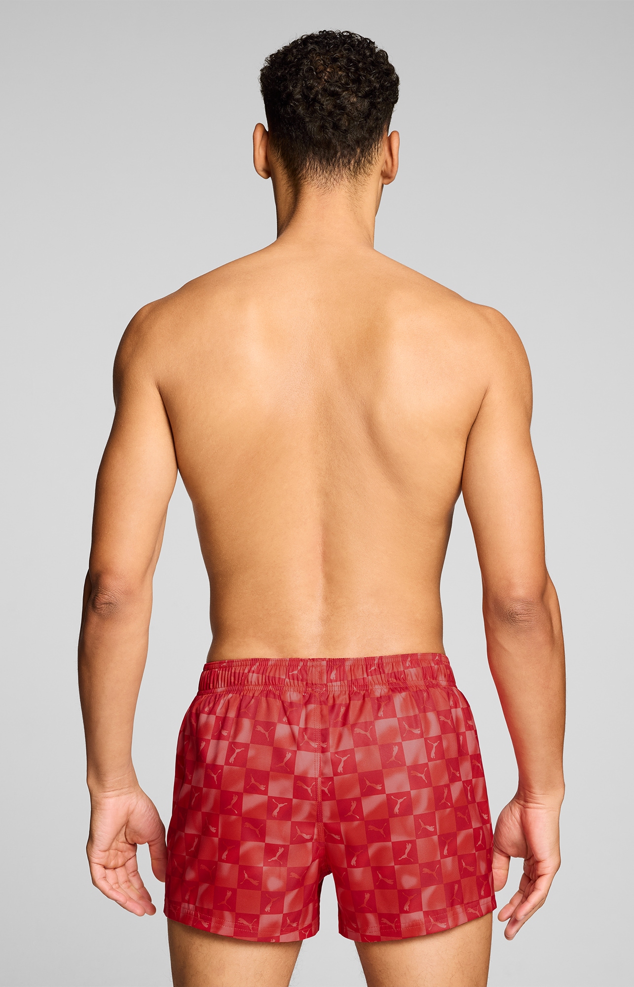 PUMA Badeshorts »PUMA SWIM MEN PRINTED CAT SHORT SHORTS« mit Gummizug und seitlichen Taschen