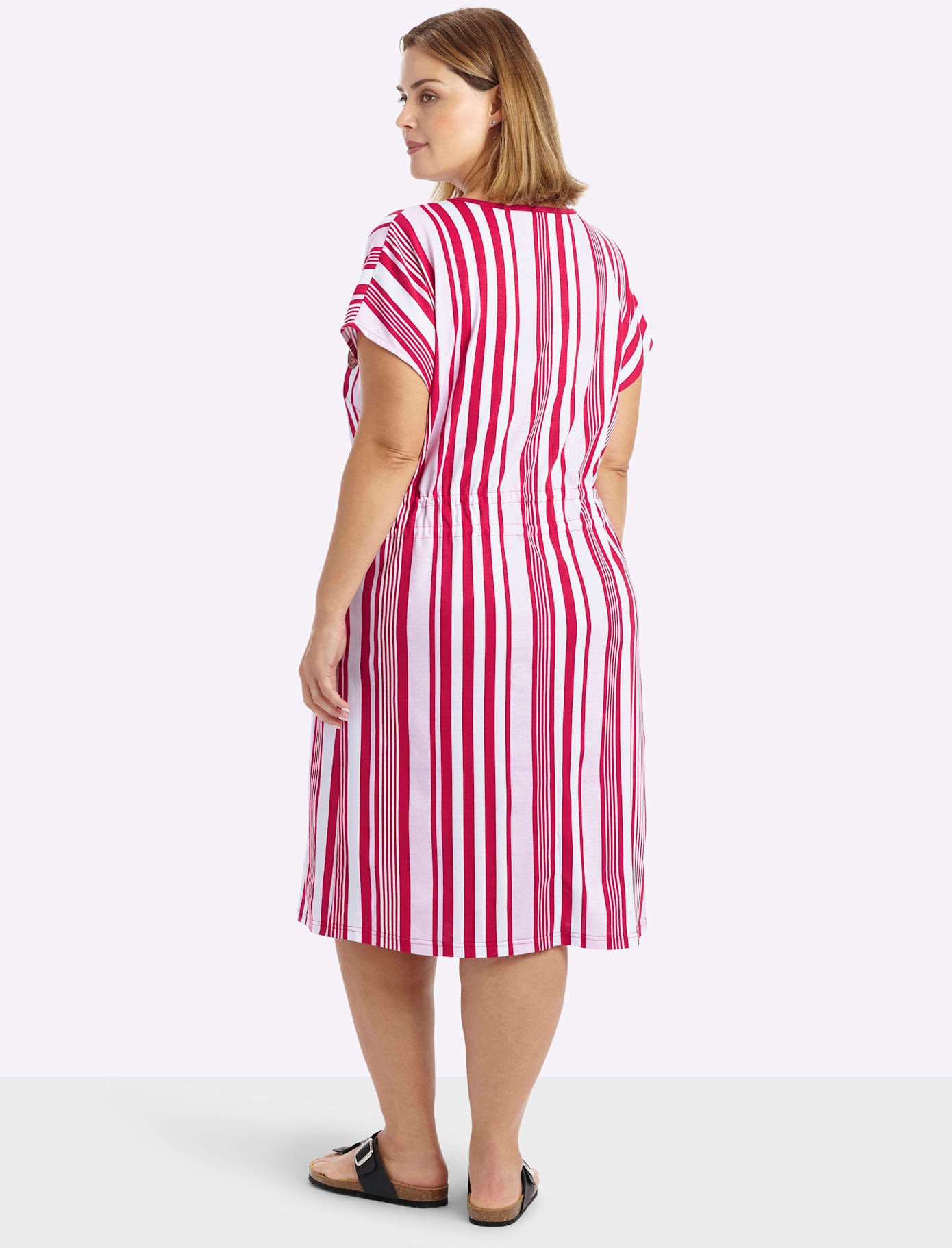 Sheego Jerseykleid »Jersey-Kleid« Brusttasche