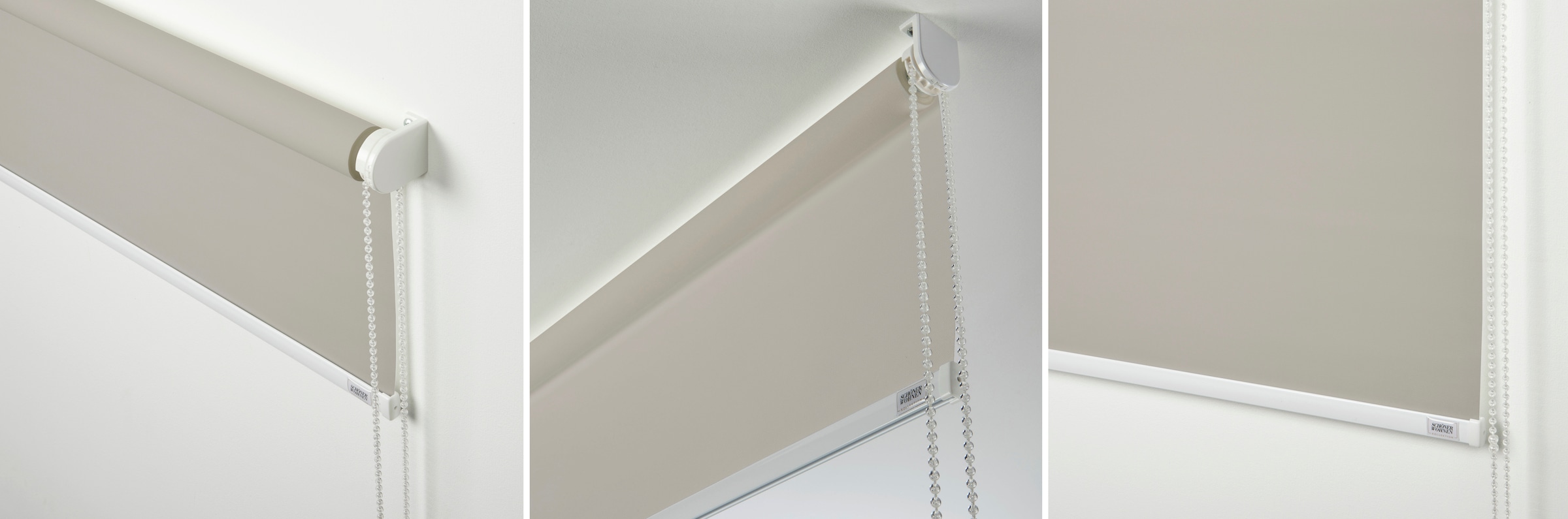 SCHÖNER WOHNEN-Kollektion Store à tirage latéral »Tageslichtrollo Tizia« blickdicht Avec perçage / sans perçage suspendu librement geklebt, geklemmt, silberne oder weisse Rollo-Technik