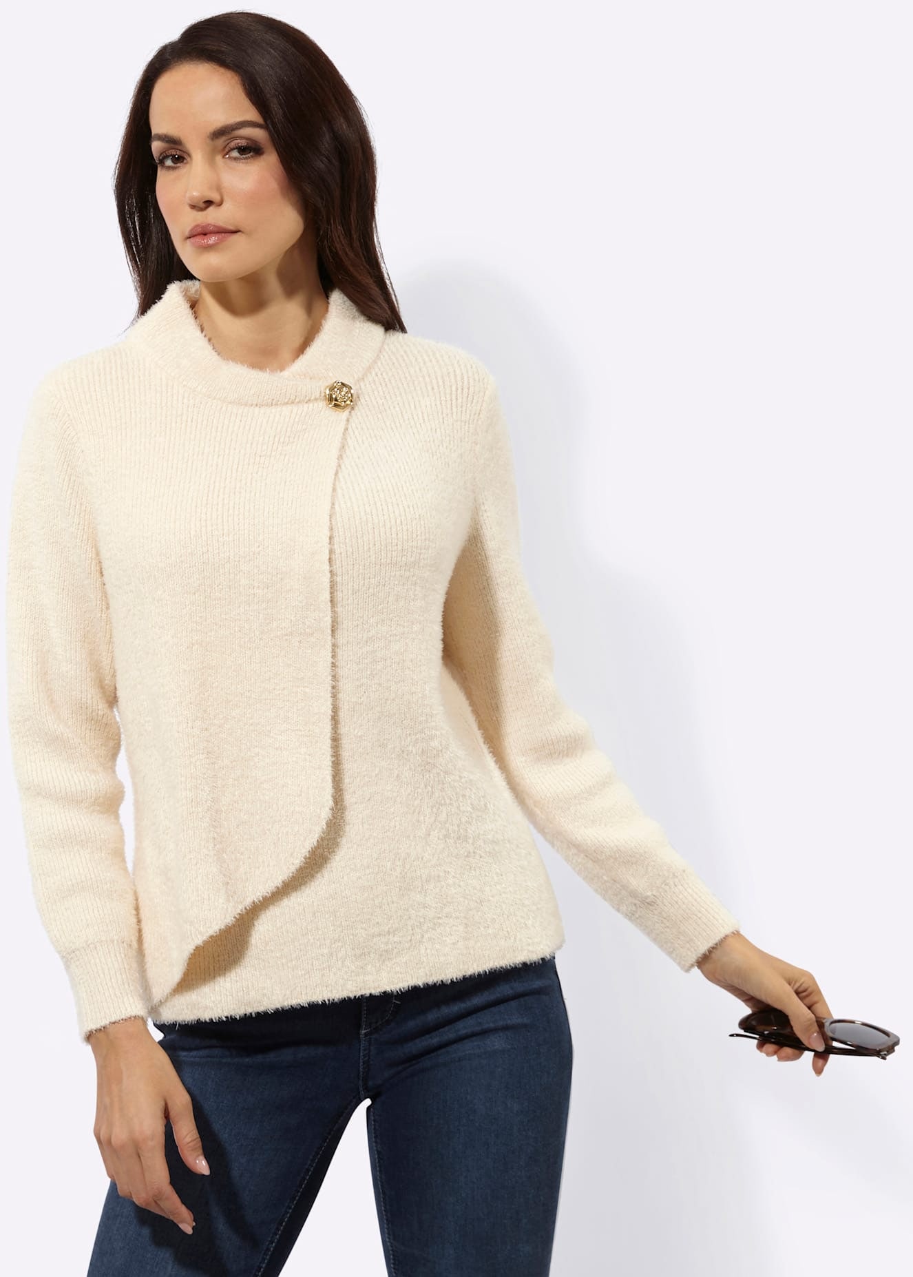creation L Pull à col montant »Stehkragen-Pullover«