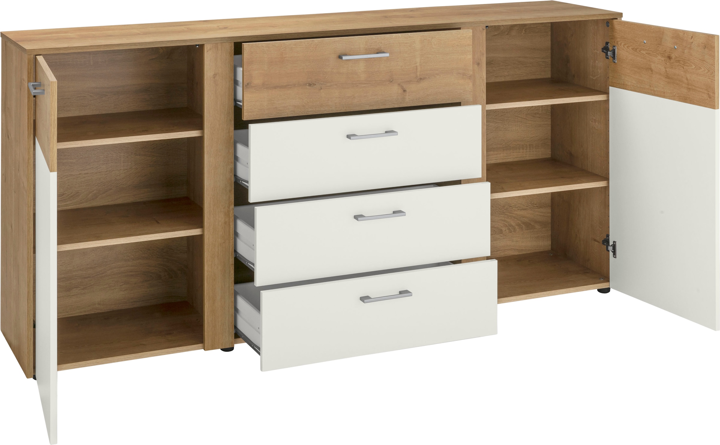 VOGL Möbelfabrik Kommode »Tirent« mit 2 Türen und 4 Schubkästen