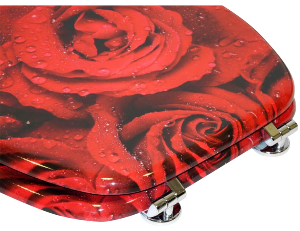 Sanilo Badaccessoire-Set »Rosen« bestehend aus WC-Sitz, Badteppich und Waschbeckenstöpsel