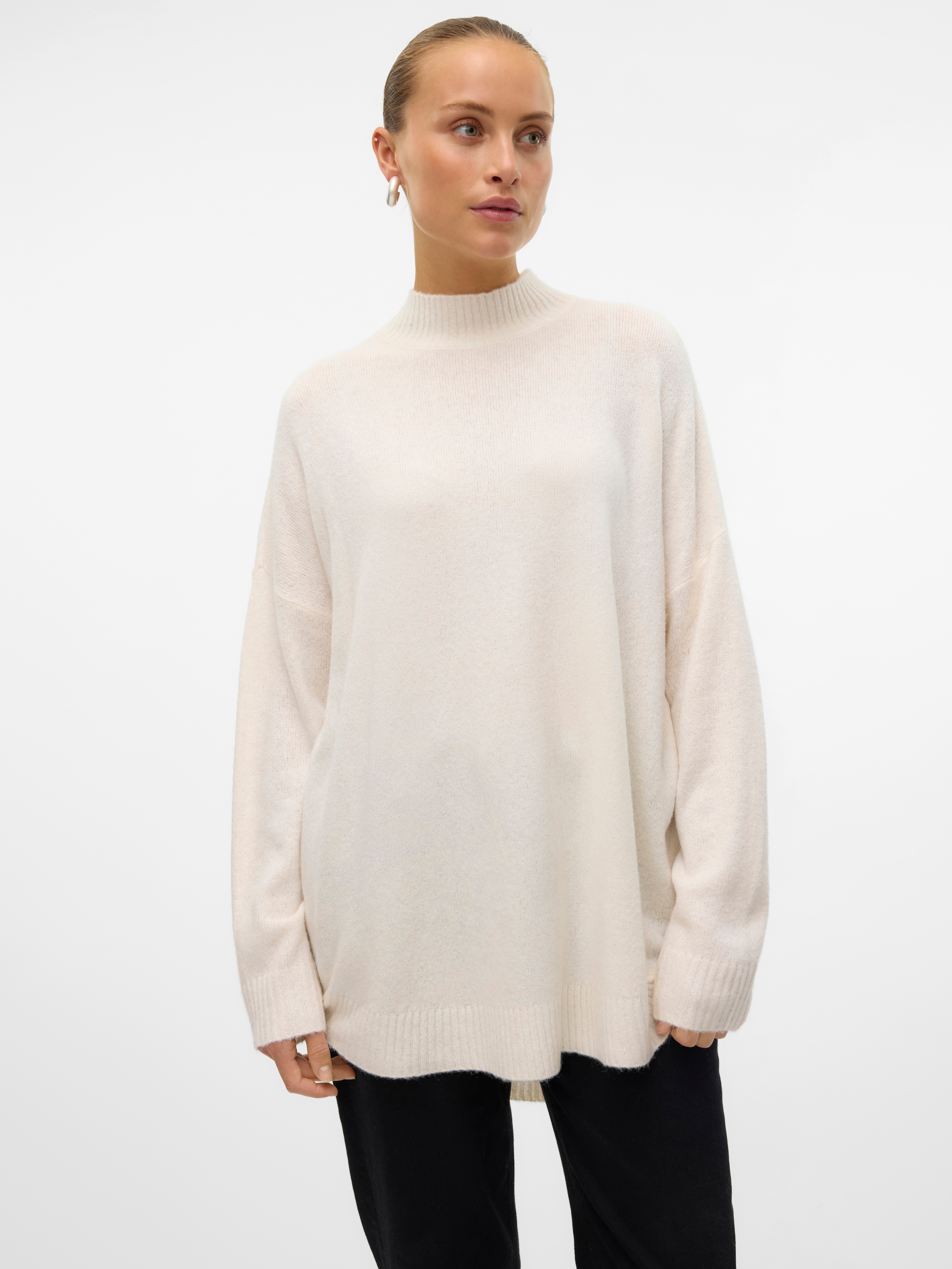 Vero Moda Pull en tricot »VMPLAZA LS HIGHNECK LONG PULLOVER GA BOO«