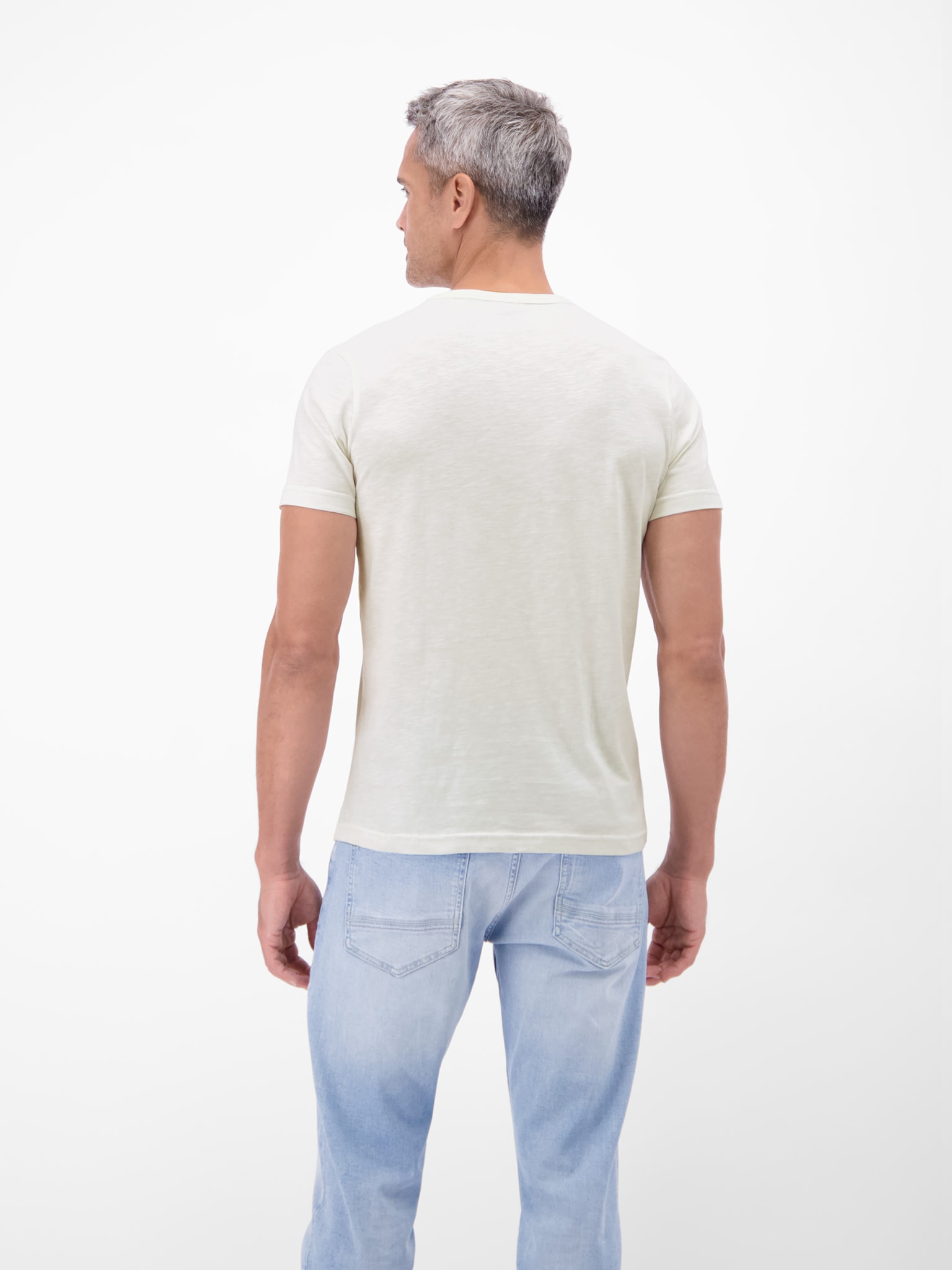 LERROS T-shirt à manches courtes mit Serafino-Kragen