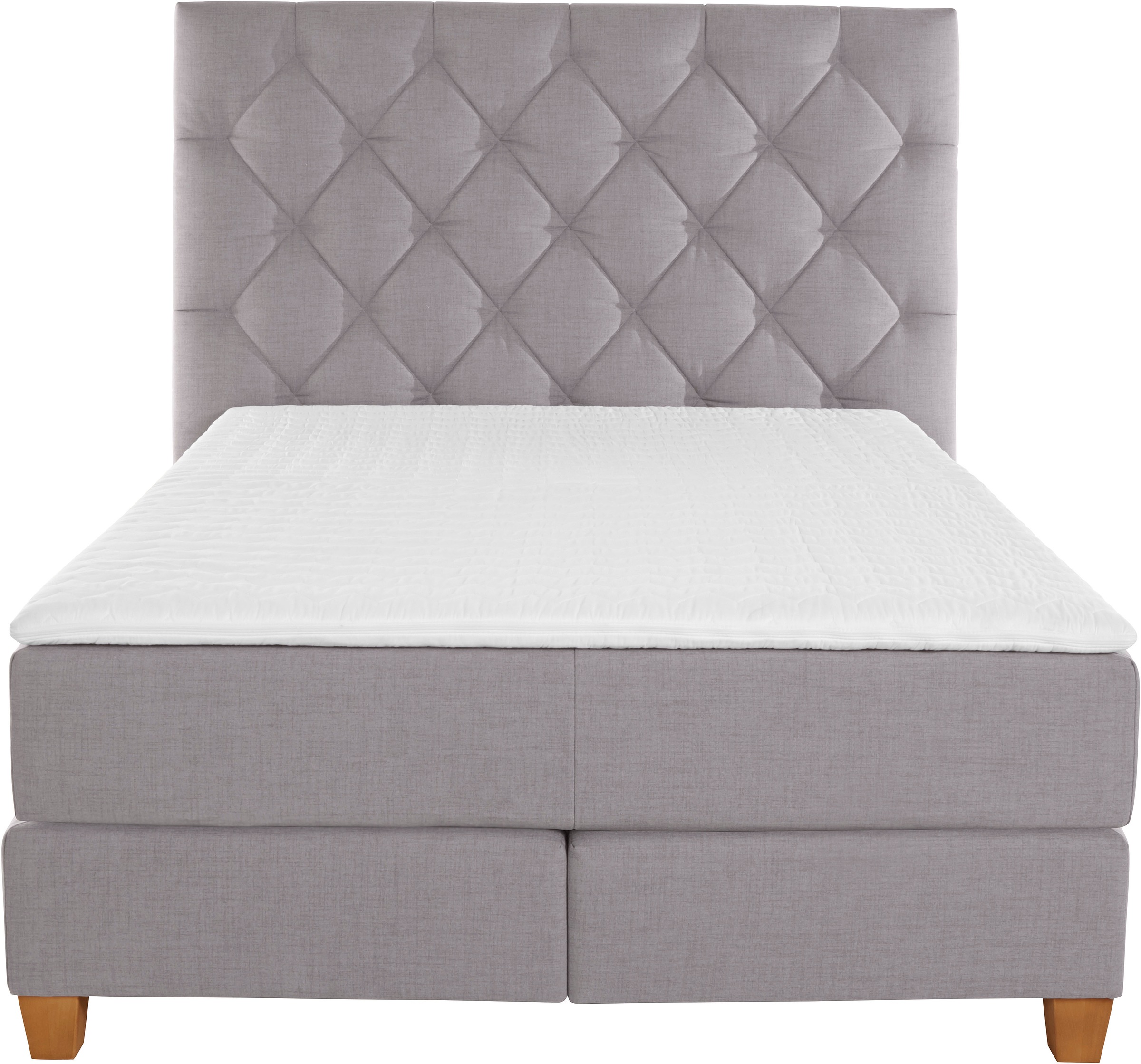 Home affaire Lit boxspring »Harmones hoch« in 3 Breiten, Härtegrad auch im Mix mit je 1 Matratze in H2 und H3