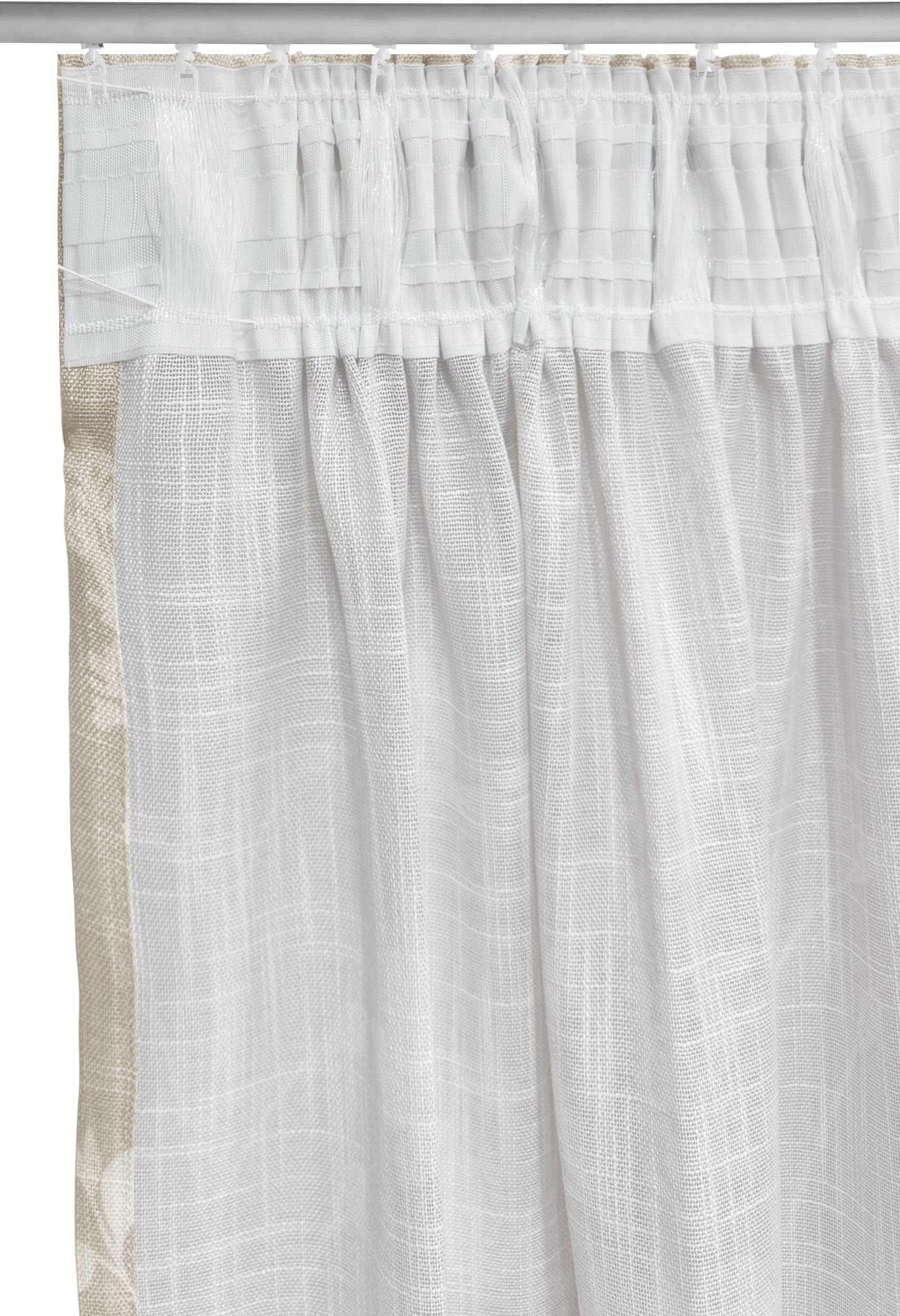 GOODproduct Rideau »Linnah« Bande multifonctionnelle 1 cuis tlg. halbtransparent, strukturiert, Wohnzimmer, Schlafzimmer, Esszimmer,