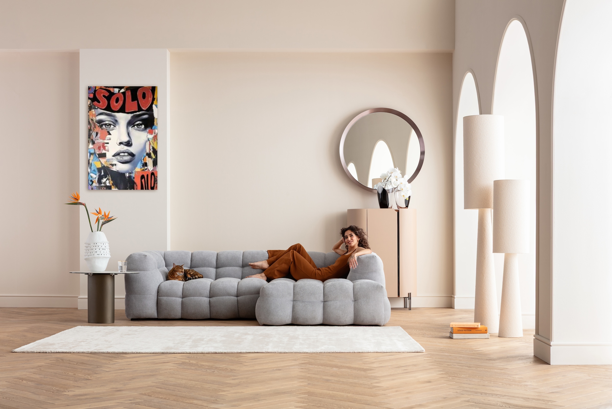 Kare Design Tableau avec cadre »Gerahmtes Bild Muse Collage 80x120cm« 1, 