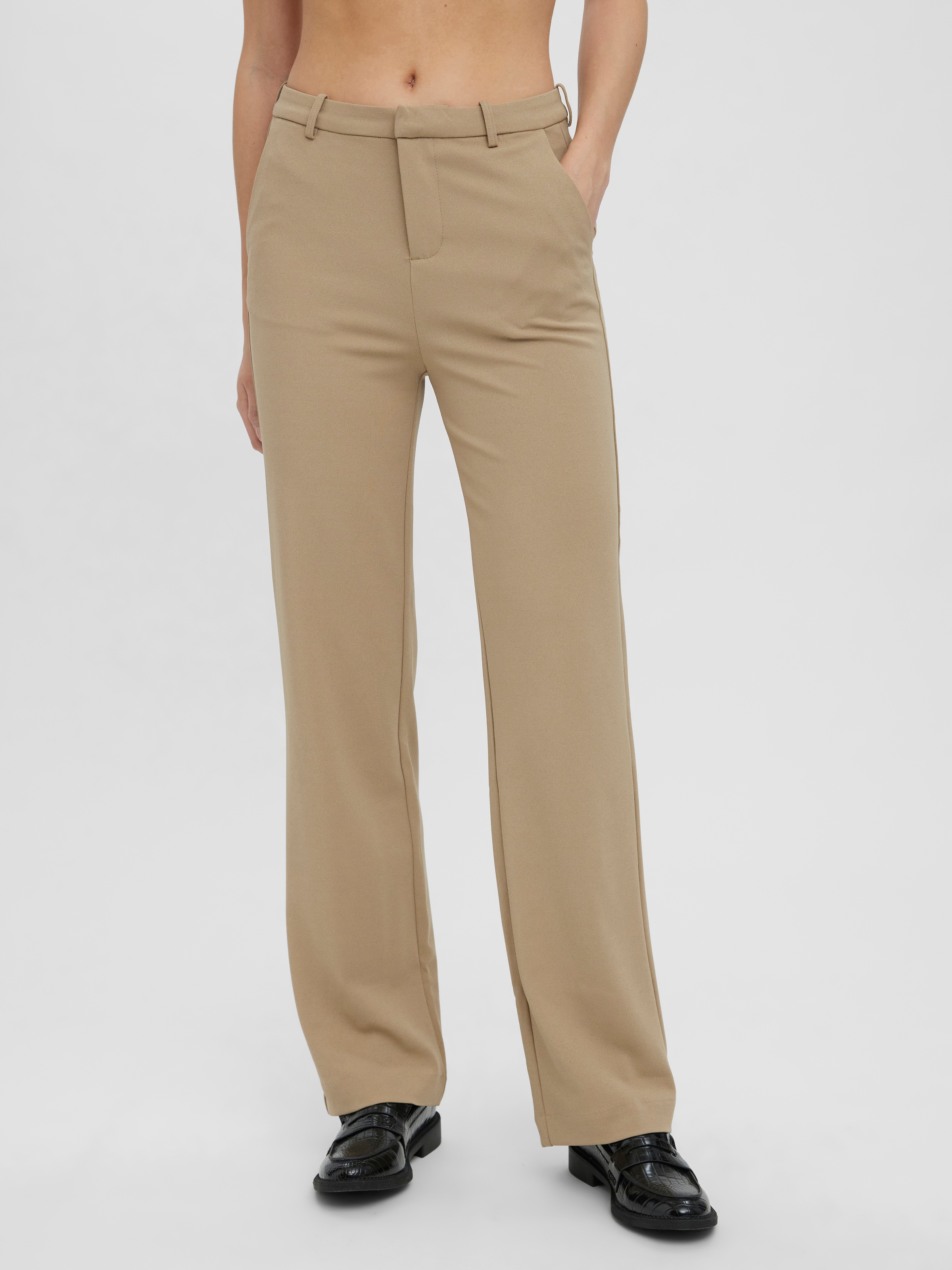 Vero Moda Pantalon de costume »VMZAMIRA MW SLIM STRAIGHT PANT NOOS«  mit Gürtelschlaufen