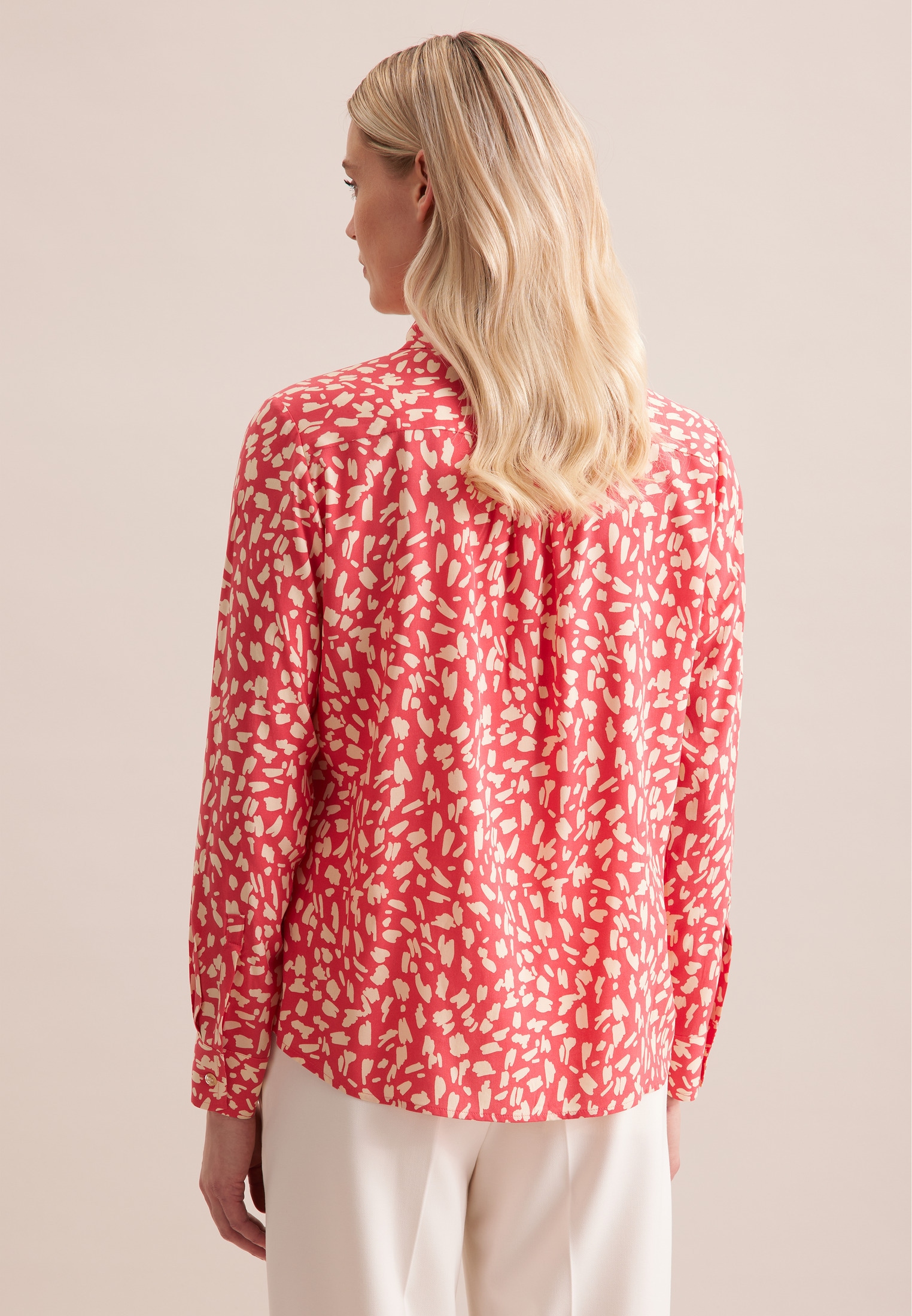 seidensticker Blouse chemise »Schwarze Rose« 1/1 Kragen Druck