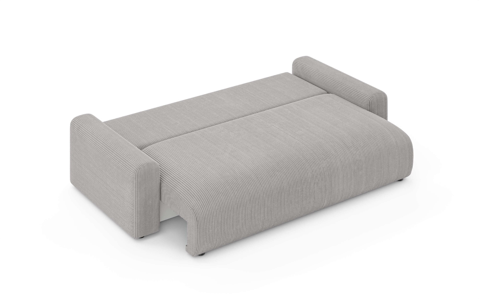 Home affaire Canapé Big »LAKESIDE klein 3-Sitzer Schlafsofa mit Bettkasten, Breite 238 cm« Liegefläche 149x195 cm, hoher Sitzkomfort, Masse B/T/H: 238/98/85cm