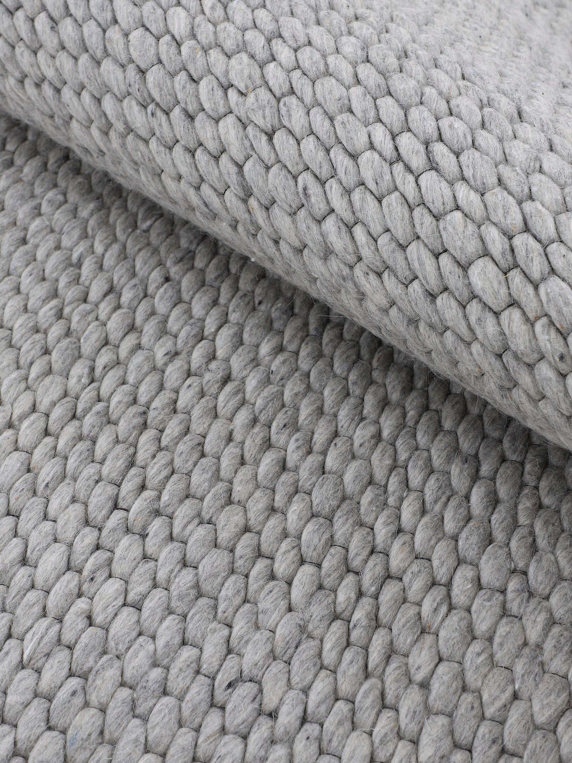 carpetfine Tapis en laine »Sina ,   auch als Läufer« Rectangulaire 14 mm Höhe Handweb Teppich, reine Wolle, meliert, handgewebt, weich & kuschelig