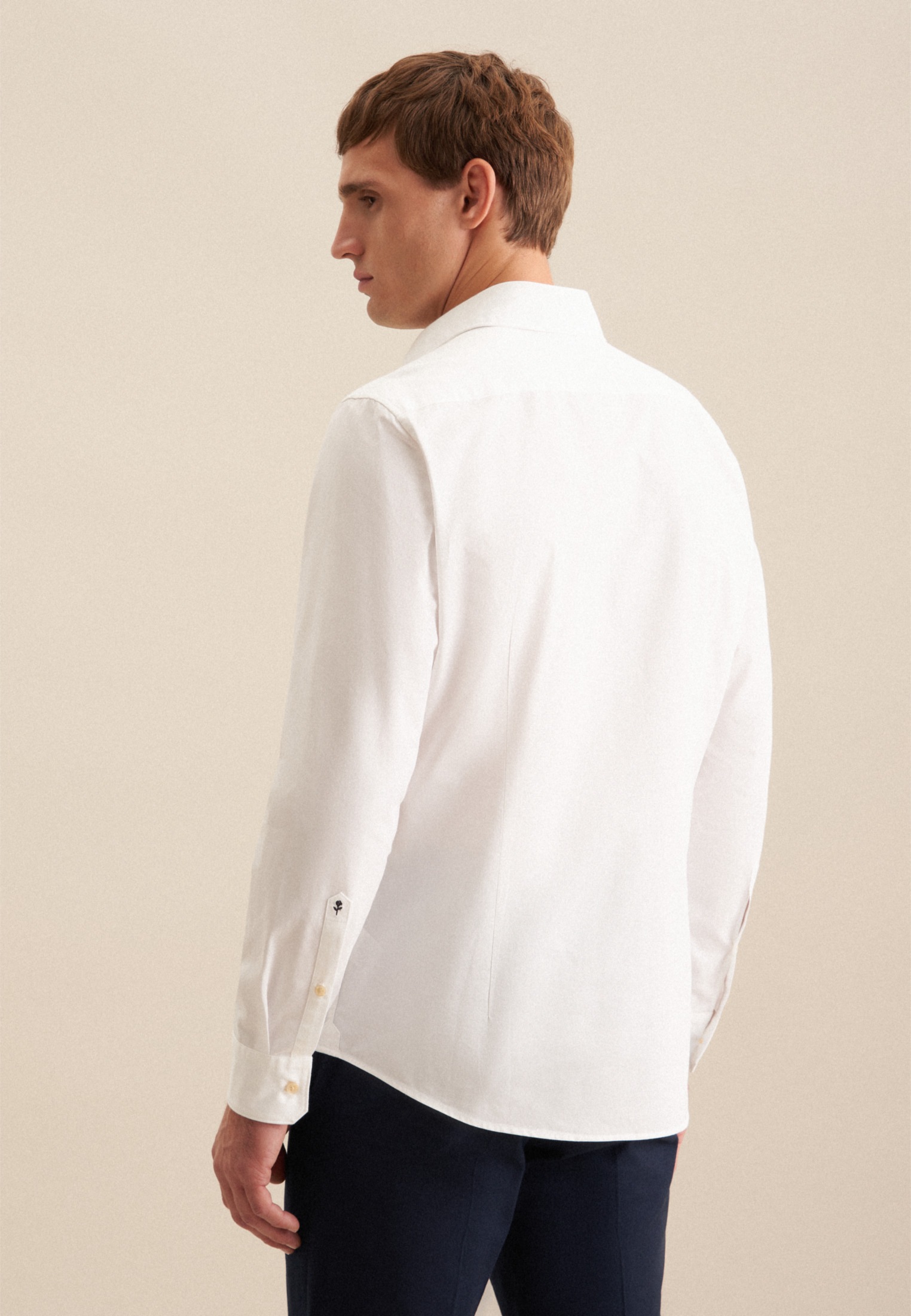 seidensticker Chemise d'affaires col Kent 1/1 slim uni