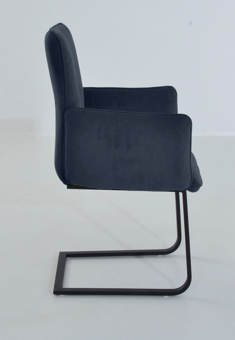 K+W Komfort & Wohnen Chaise cantilever »6502« () fauteuil à bascule avec accoudoirs, patins en acier plat noir