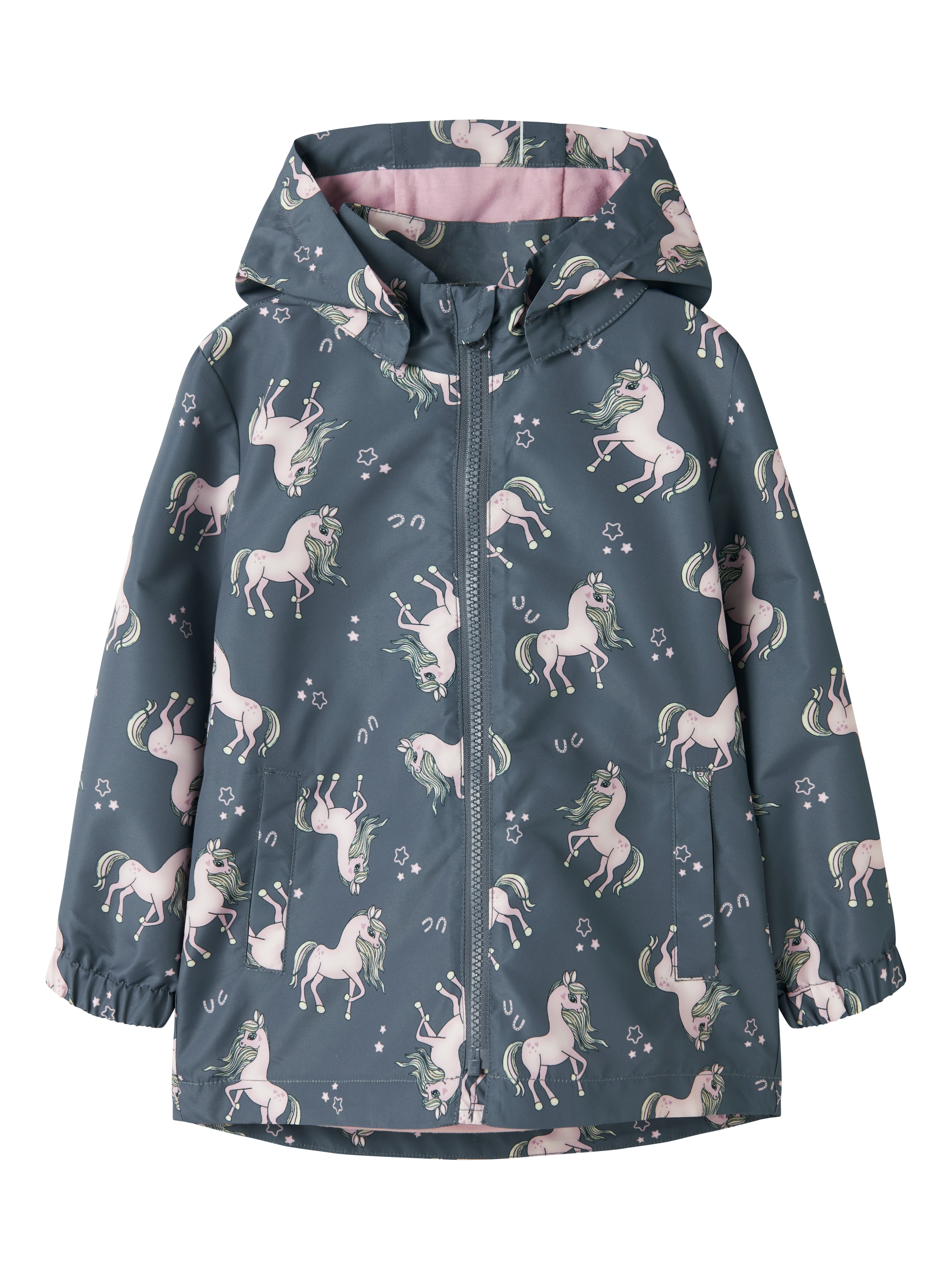 Name It Outdoorjacke »NMFMAXI JACKET LI AOP NOOS« mit Kapuze