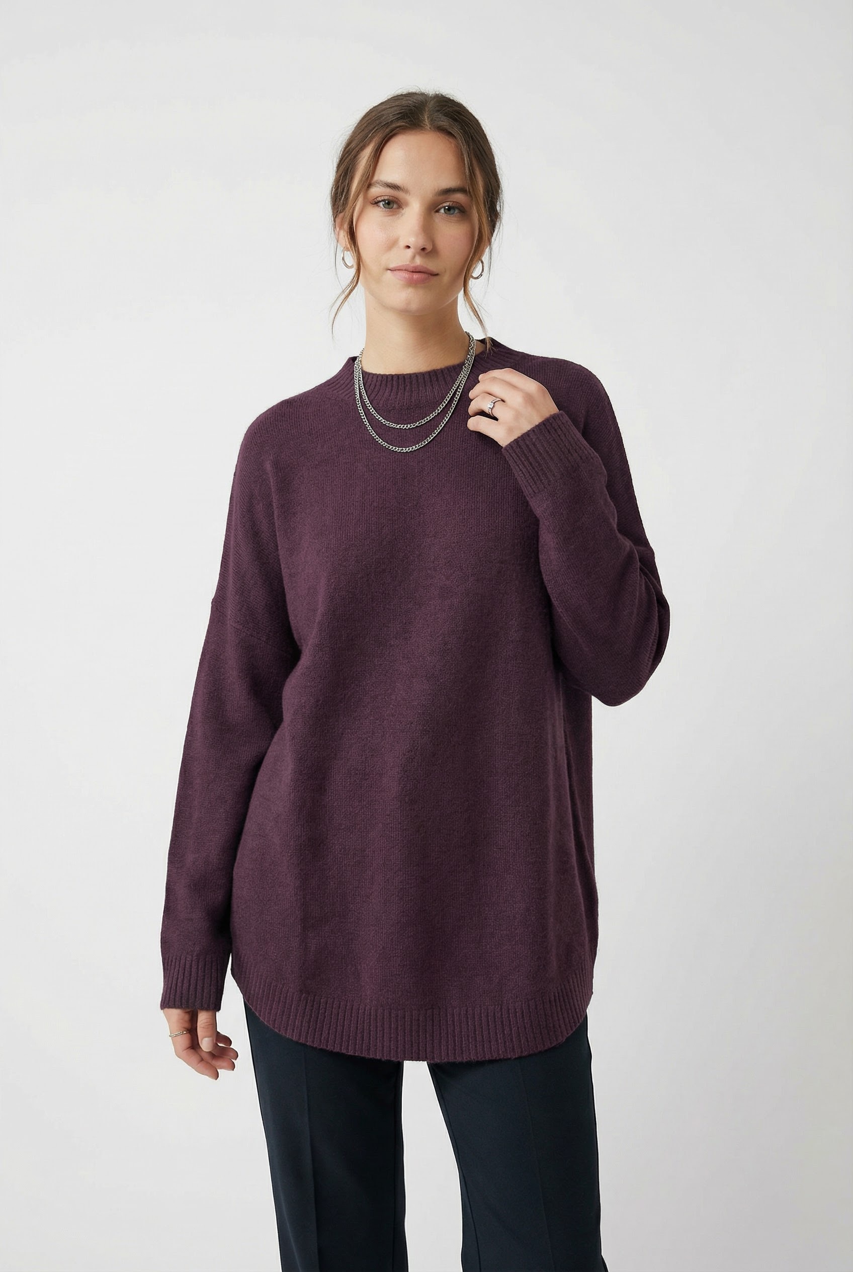 Vero Moda Strickpullover »VMPLAZA LS HIGHNECK LONG PULLOVER GA BOO«