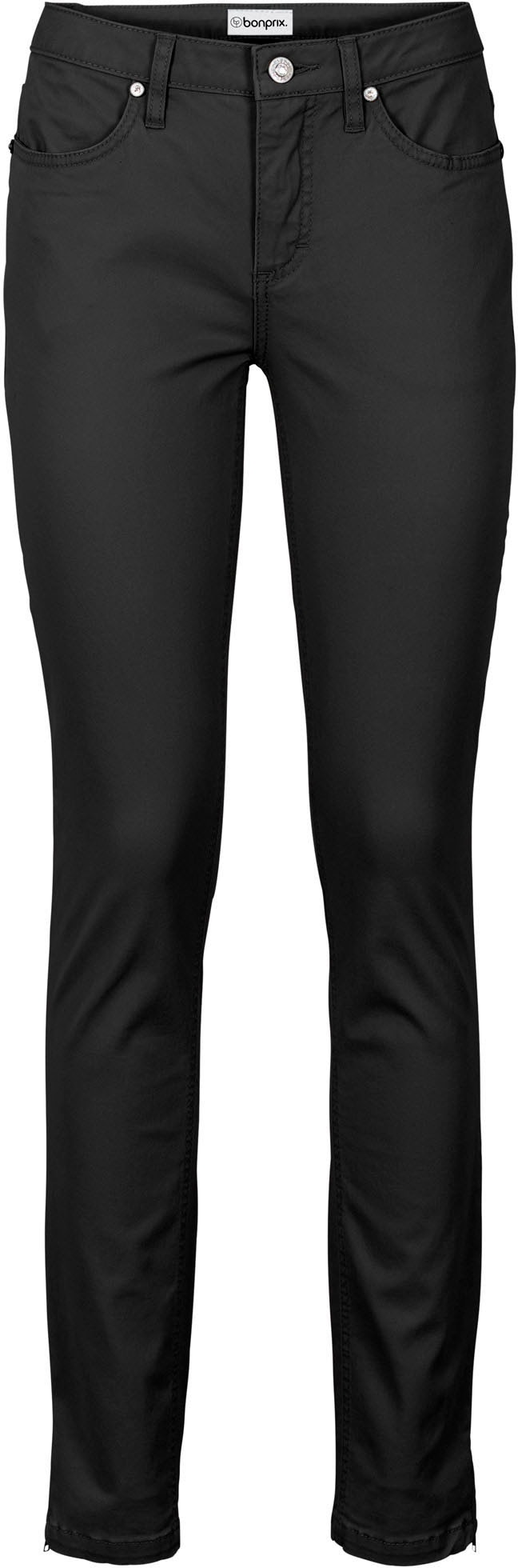 bonprix Skinny-fit-Jeans »Skinny-Jeans Mid Waist, cropped« Skinny-fit, Mid Waist, cropped Schnitt, aus Baumwolle und Elasthan