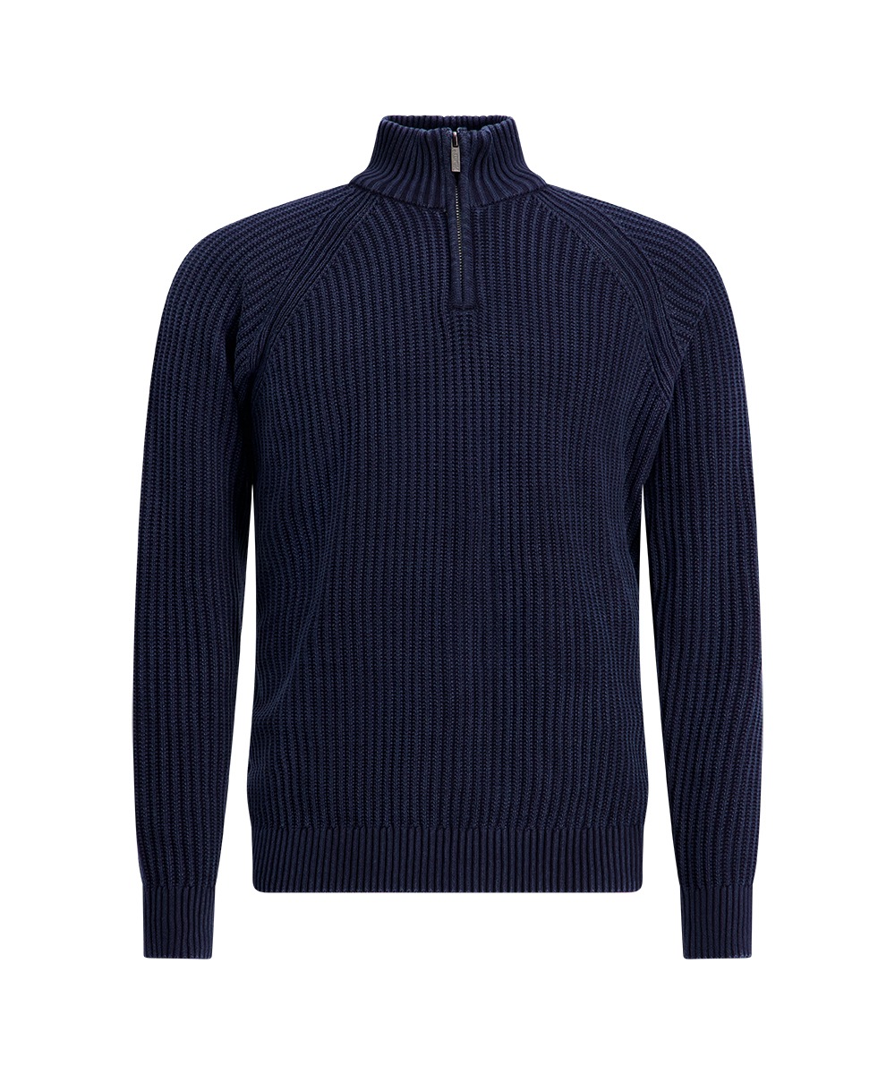 Pioneer Authentic Jeans Troyer »Knit 1/1 Troyer« in Strick-Optik