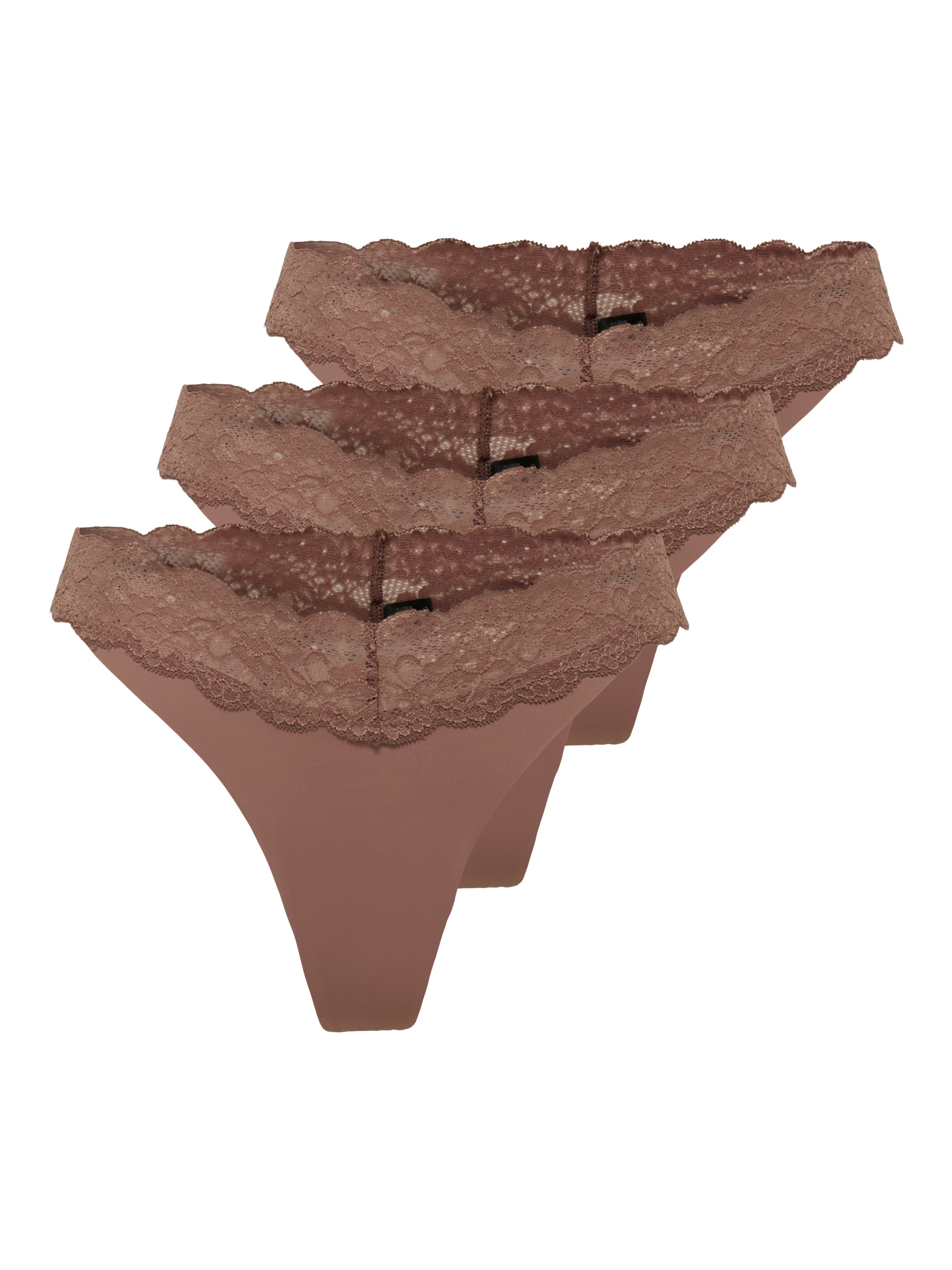 ONLY Tanga »ONLCHLOE LACE S.S THONG 3-PACK ACC« Packung, 3 cuis tlg.,