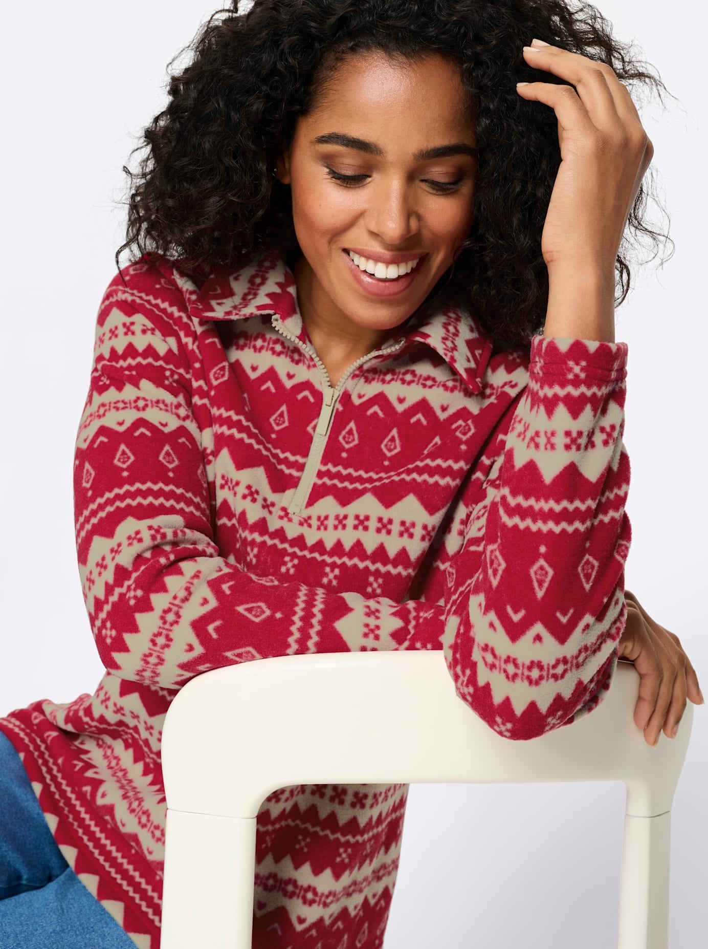 Classic Basics T-shirt en polaire »Fleece-Shirt« 1