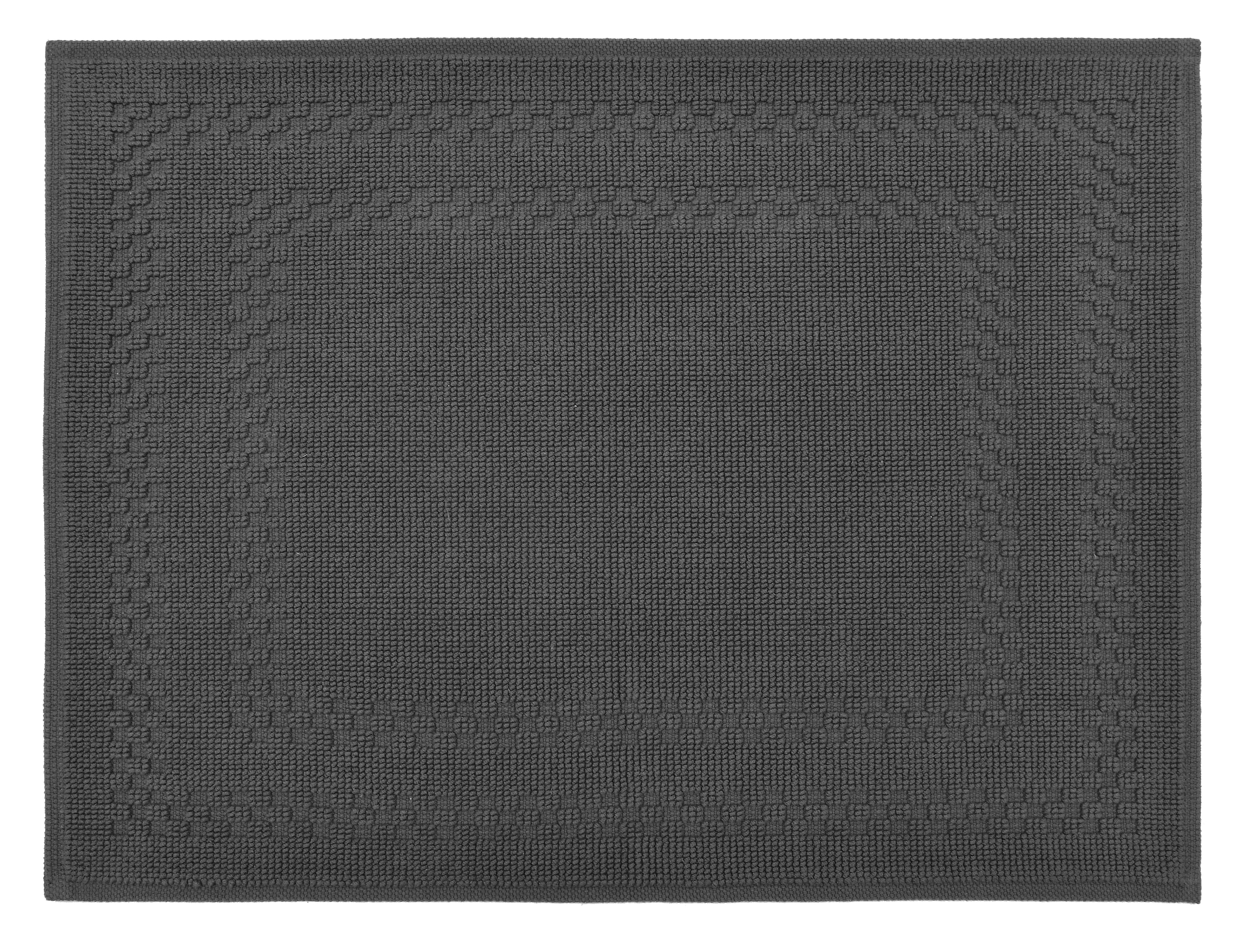 GOODproduct Badematte »Regona, 2 tlg. Hotelmatten-Set, 50x70 cm« Höhe 5 mm rutschhemmend beschichtet schnell trocknend 2-teiliges Set, einfarbig, Badematten Set, 100% Baumwolle