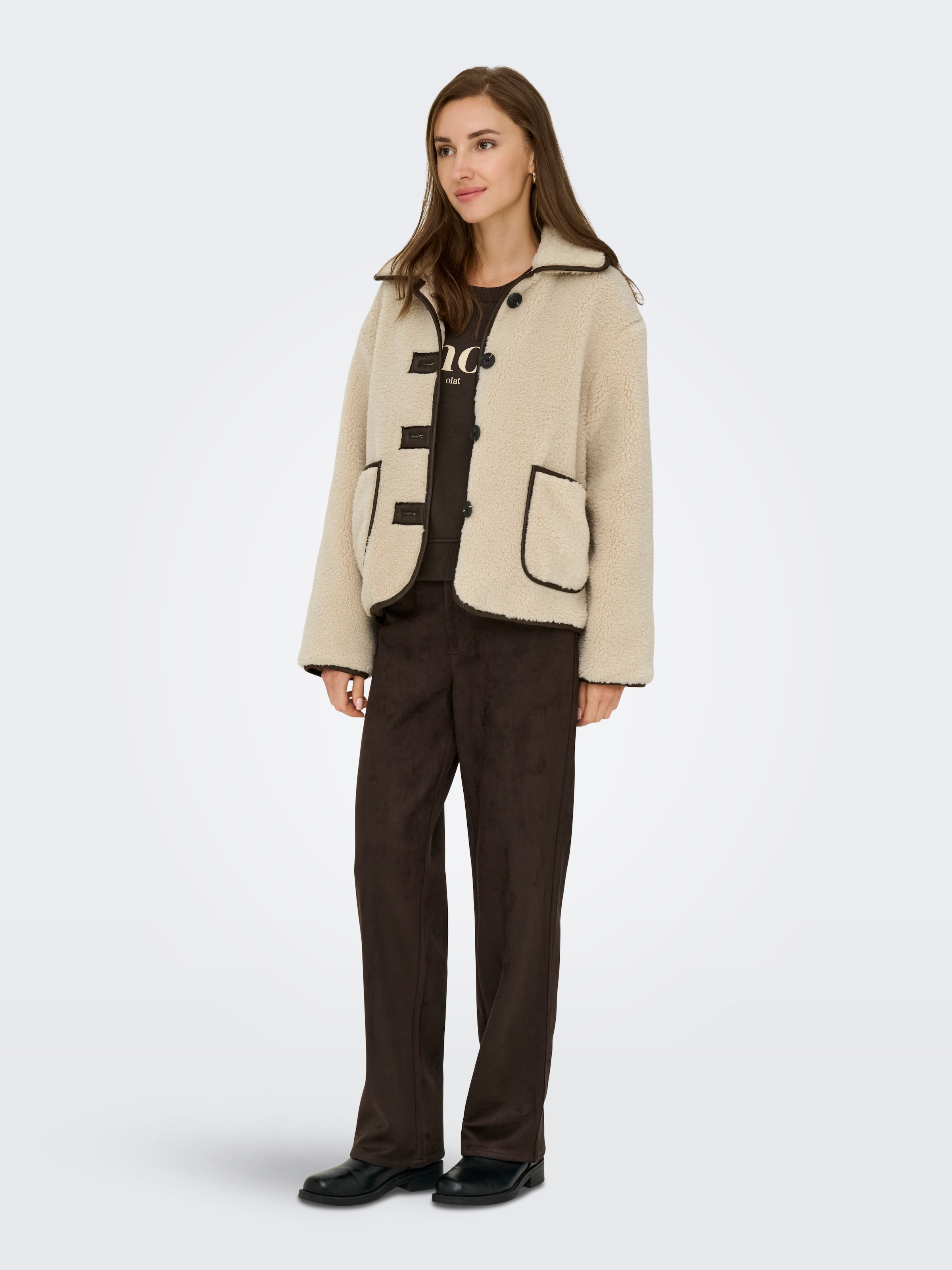 JDY Veste en peluche »JDYNOELLA LIFE TEDDY JACKET OTW NOOS« fibre synthétique