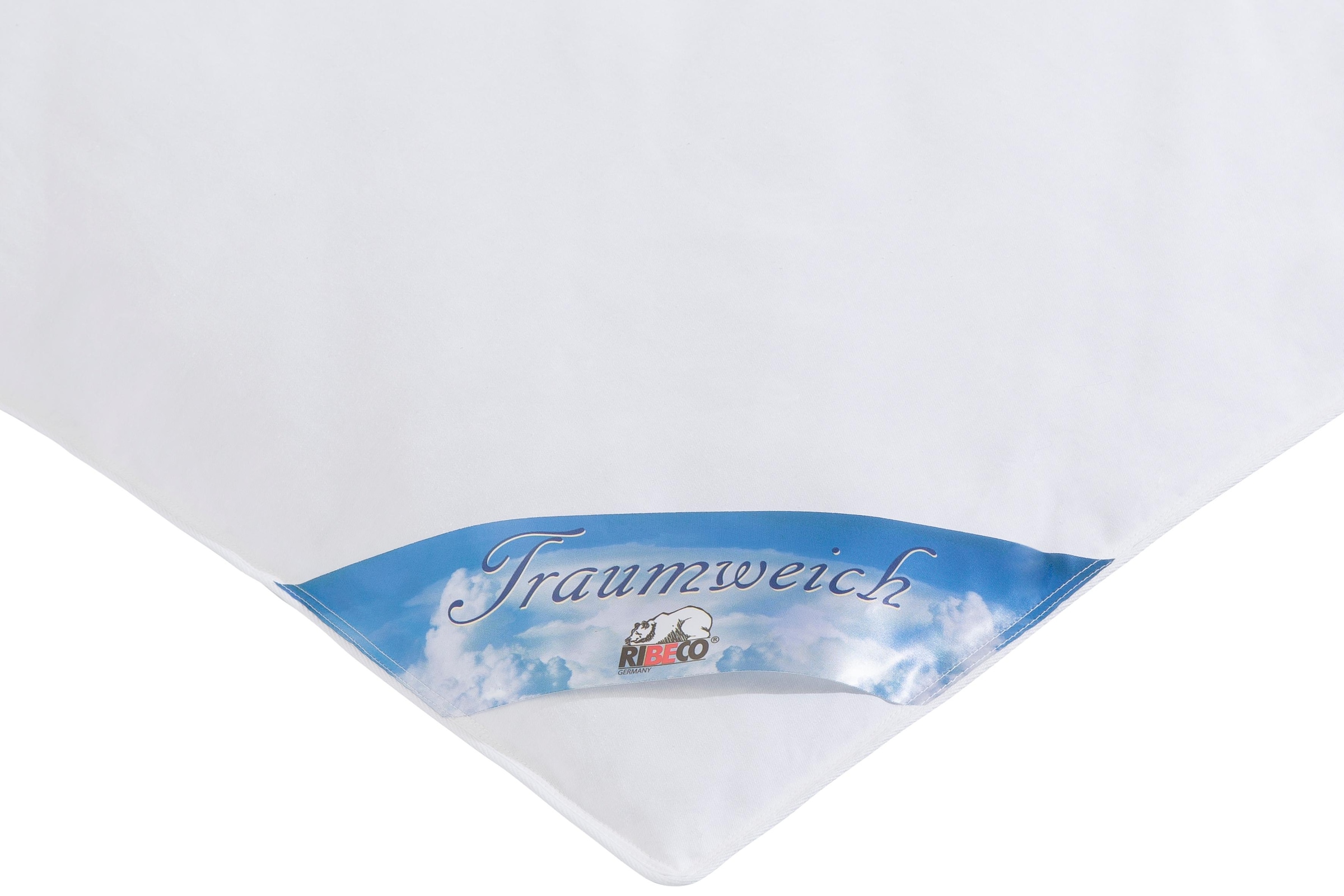 RIBECO Couette en plumes »Leon« ultra-chaud Füllung 80 plumes 20 duvet 1 cuis tlg. couette ballon, le classique !