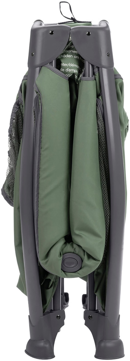 Hauck Baby-Reisebett »Play N Relax Center, darkgreen« inkl. Neugeboreneneinhang, Wickelmulde, Ausstieg, Räder