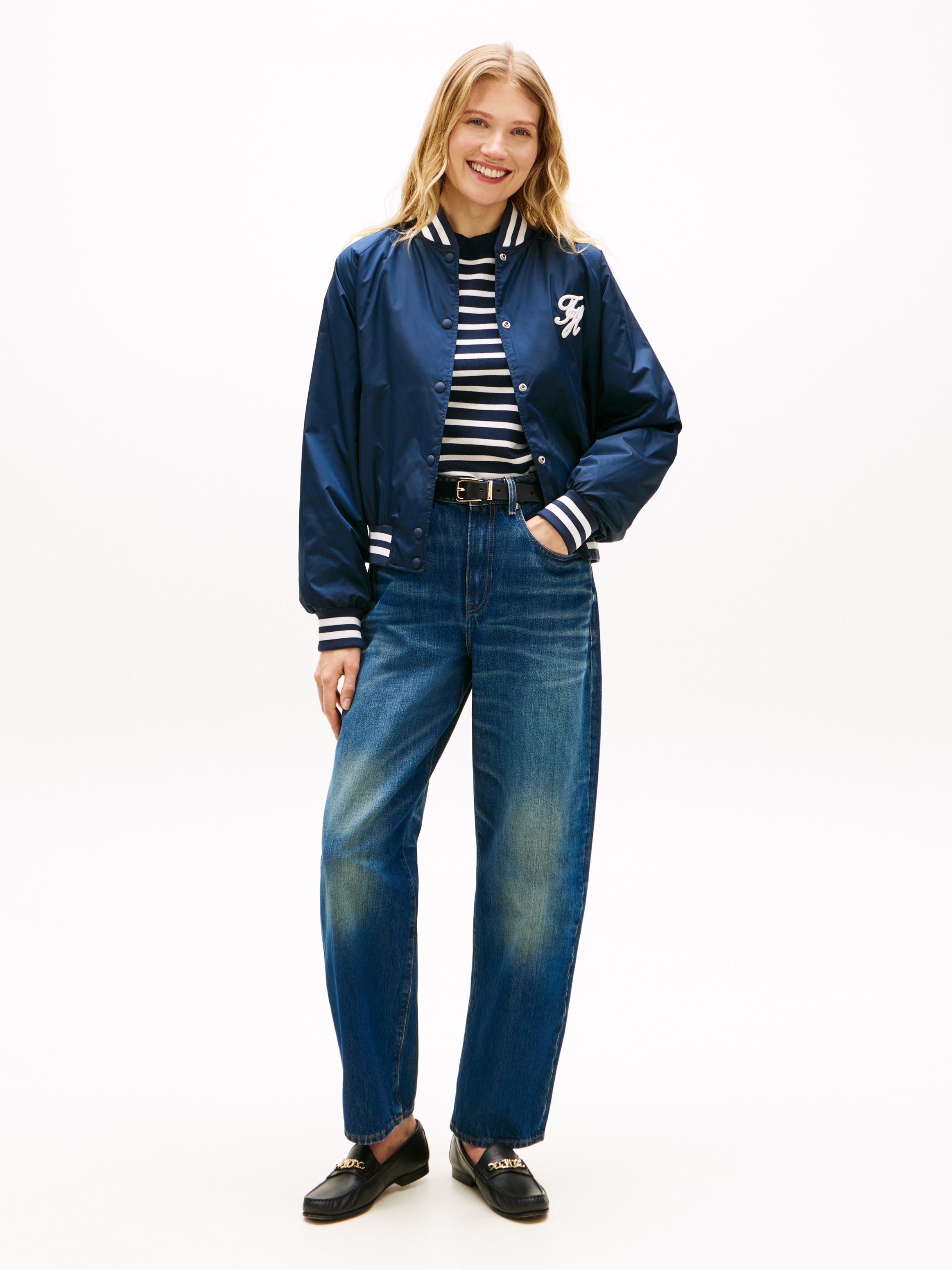 Tommy Hilfiger Veste bomber »VARSITY NYLON BOMBER« mit Tommy Hilfiger-Branding