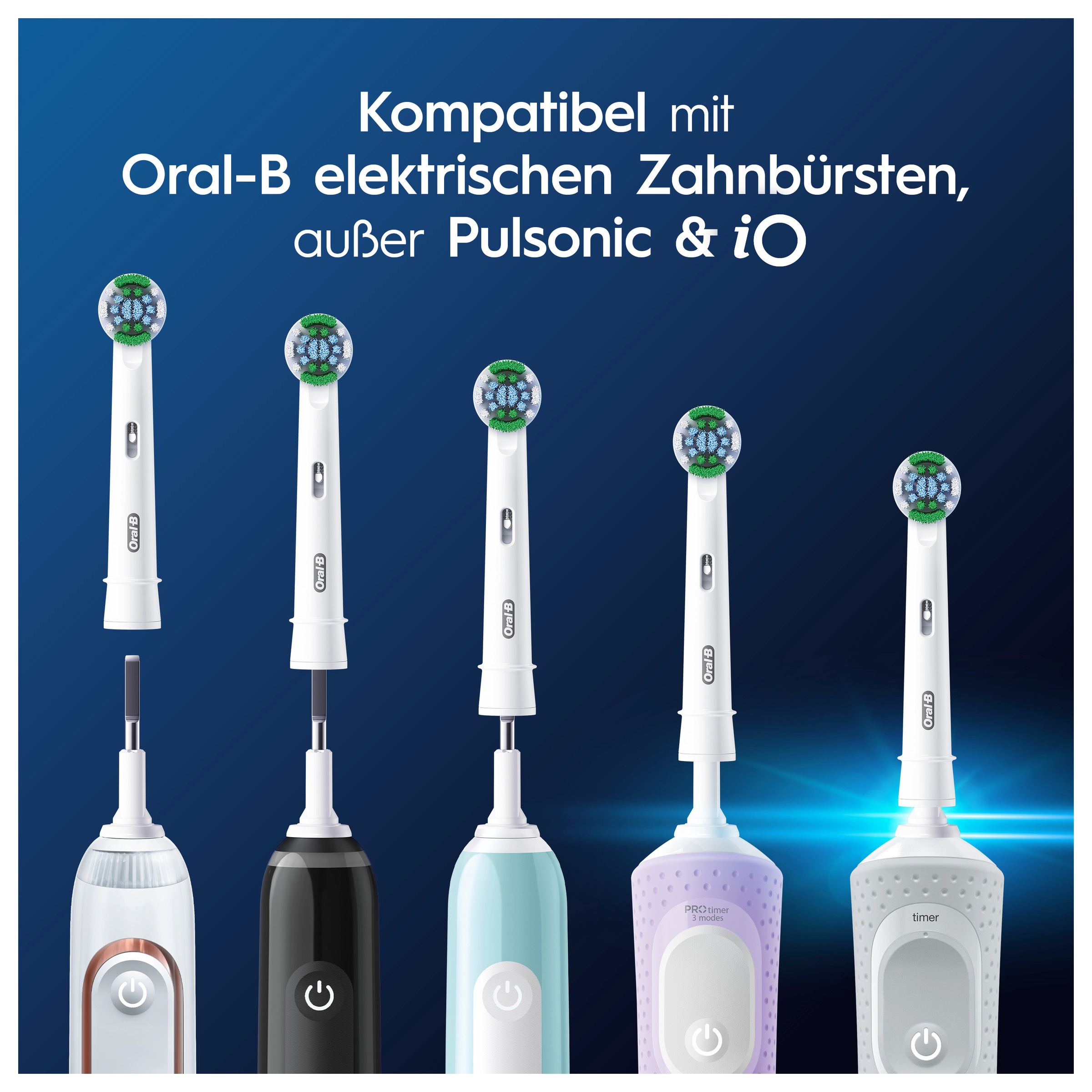 Oral-B Aufsteckbürsten »Pro Precision Clean« Zahnreinigung mit innovativen X-förmigen Borsten