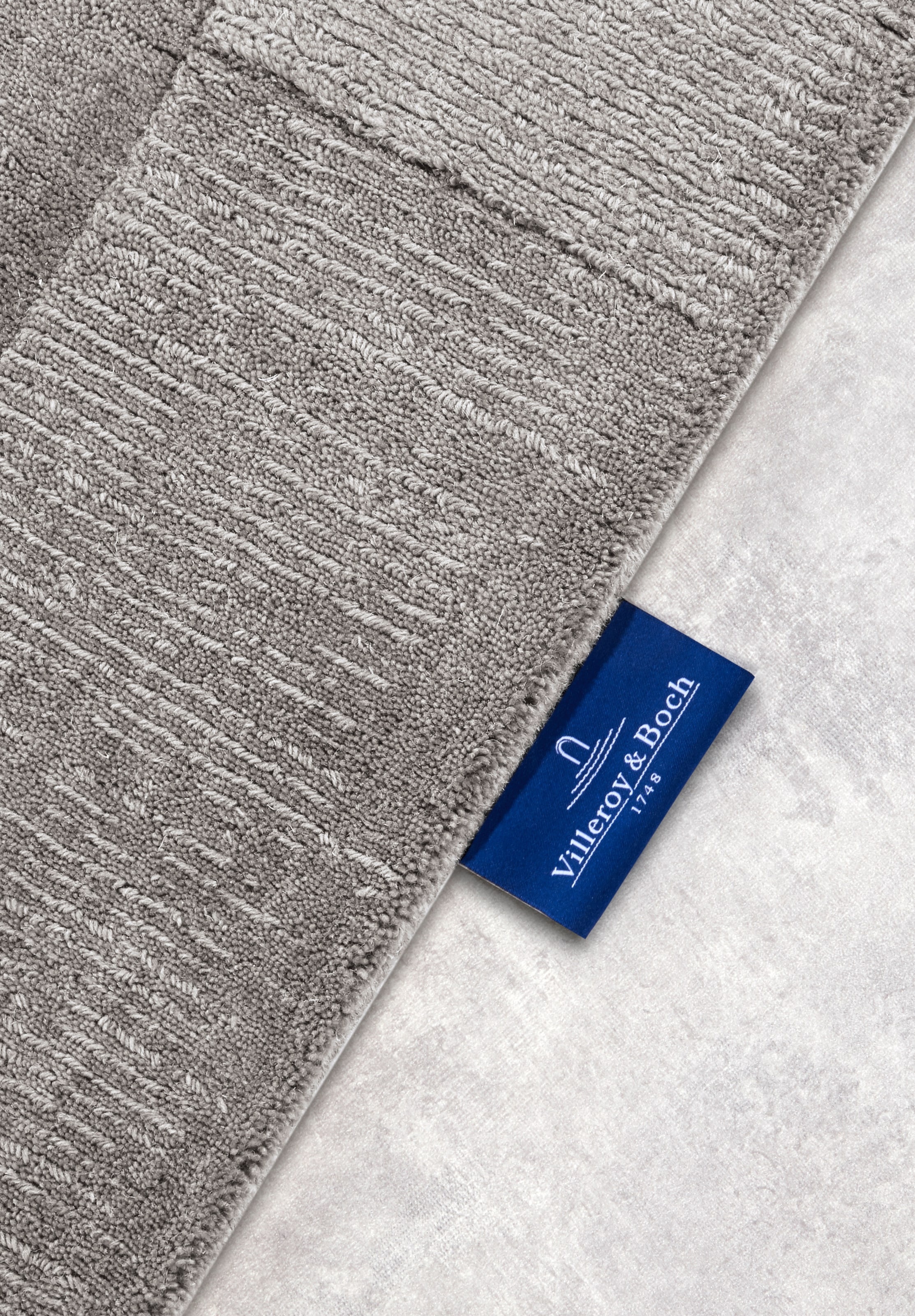 Villeroy & Boch Wollteppich »Charlotte« rechteckig 10 mm Höhe Läufer, Handgewebt, Wolle, Natur, Läufer, Wohnzimmer, Geometrie