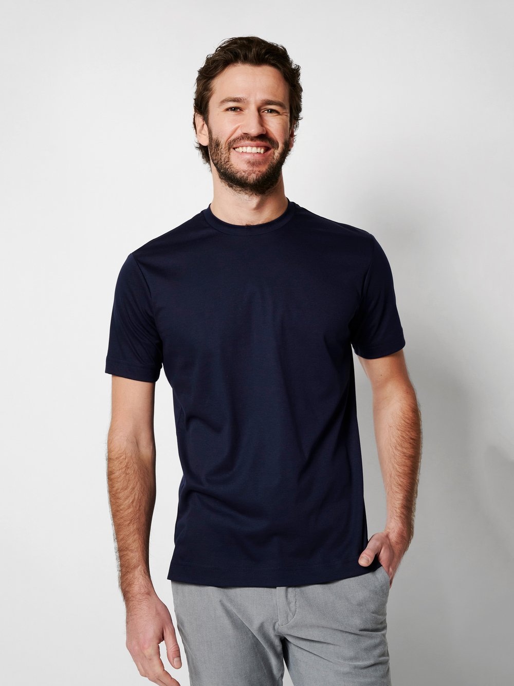 DESOTO T-Shirt »Jersey T-Shirt Rundhalsausschnitt halbarm« Mit Rundhalsausschnitt, Strech-Qualität