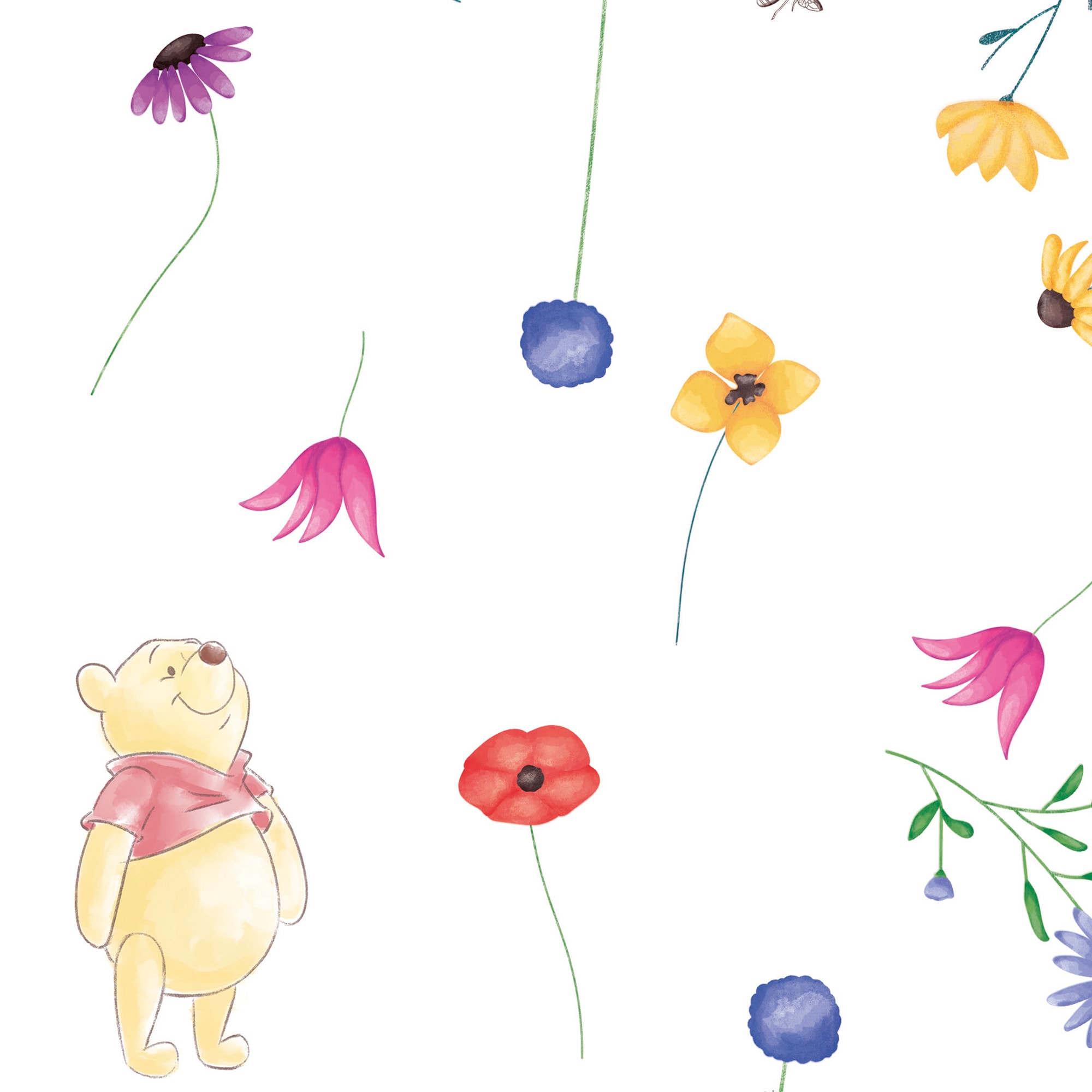 Komar Papier peint intissé »Winnie the Pooh Summer« imprimé lisse rouleau de 53 x 1005 cm