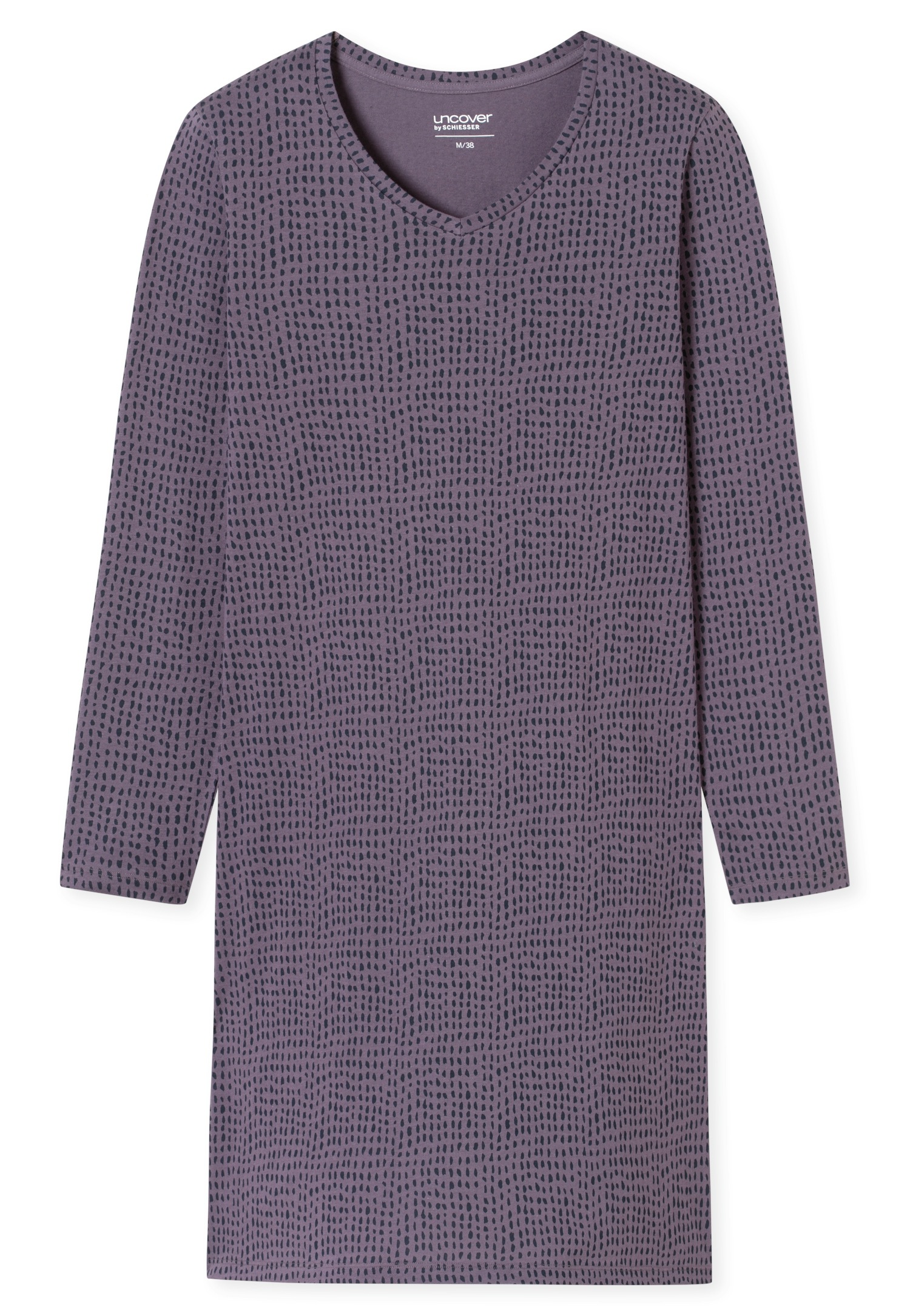 uncover by SCHIESSER Chemise de nuit »Uncover Nightwear« 0,  Baumwolle, Single Jersey-Qulität, V-Neck, weich, atmungsaktiv