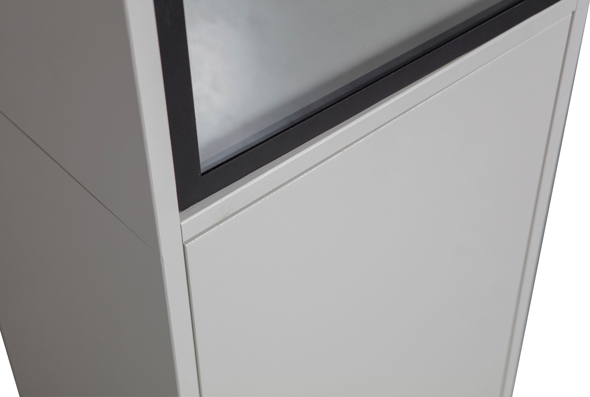 WOOOD Vitrine »Basic« mit zwei Türen, H 230 cm x B 52,5 cm