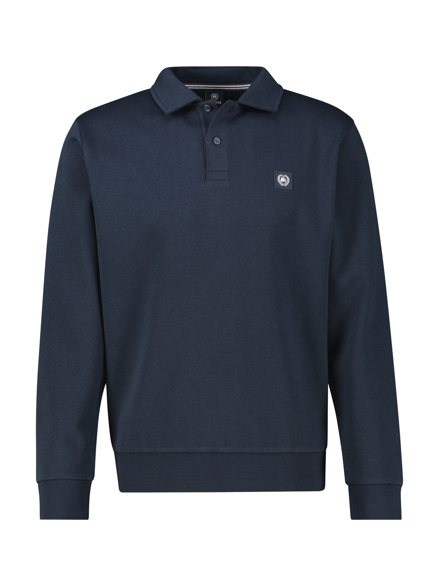 LERROS Polo à manches longues »FELPA« Sweatshirt mit Knopfleiste