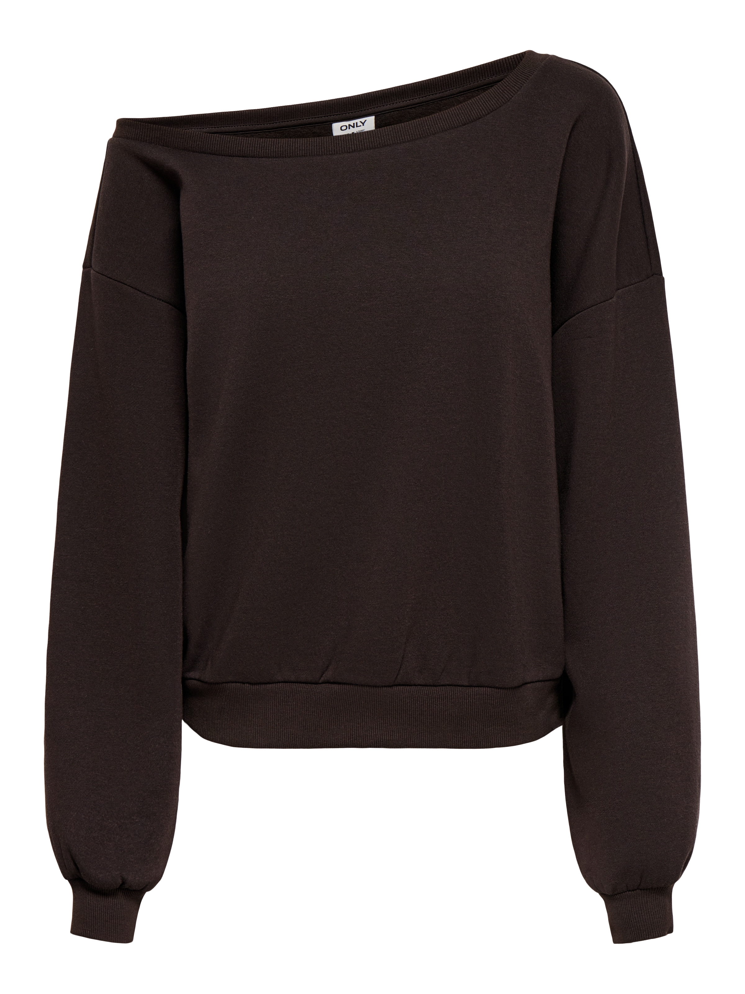 ONLY Sweat-shirt »ONLRHINA L/S ONE SHOULDER NOOS SWT«, mélange de coton, oversize
