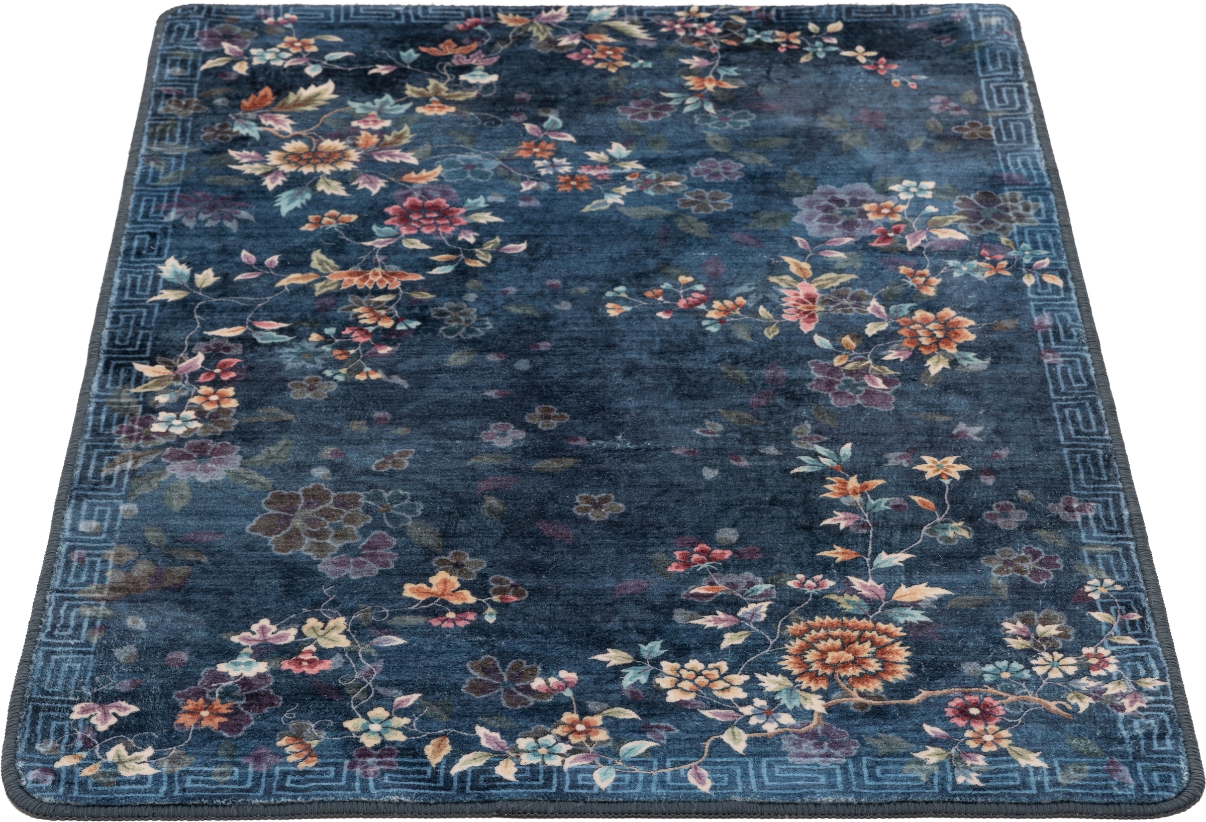 Gino Falcone Tapis de bain »Aquata GF-165, Badvorleger, Badezimmer Teppich« Höhe 5 mm Badteppich, bedruckt, Blumen Design, rechteckig