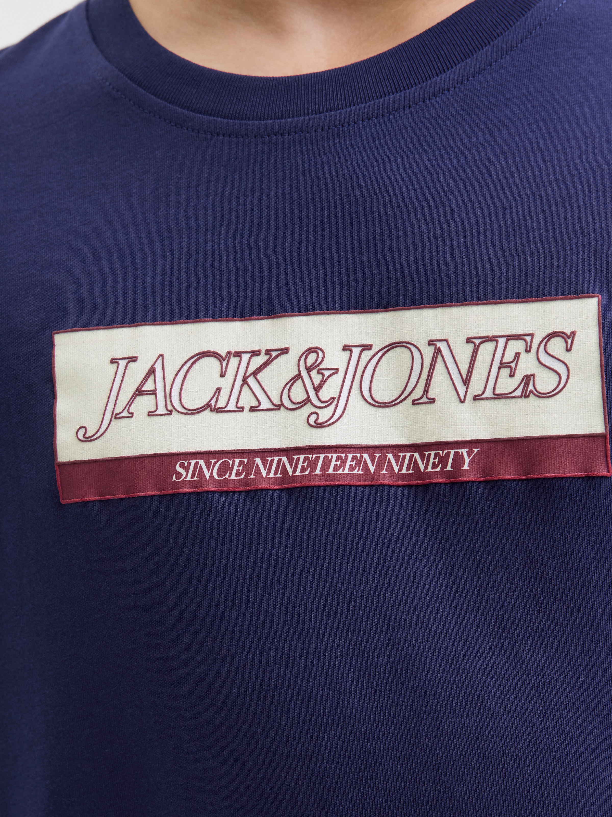 Jack & Jones Junior T-Shirt »JORINWOOD BLOCK BRAND TEE SS CN NOOS JNR«