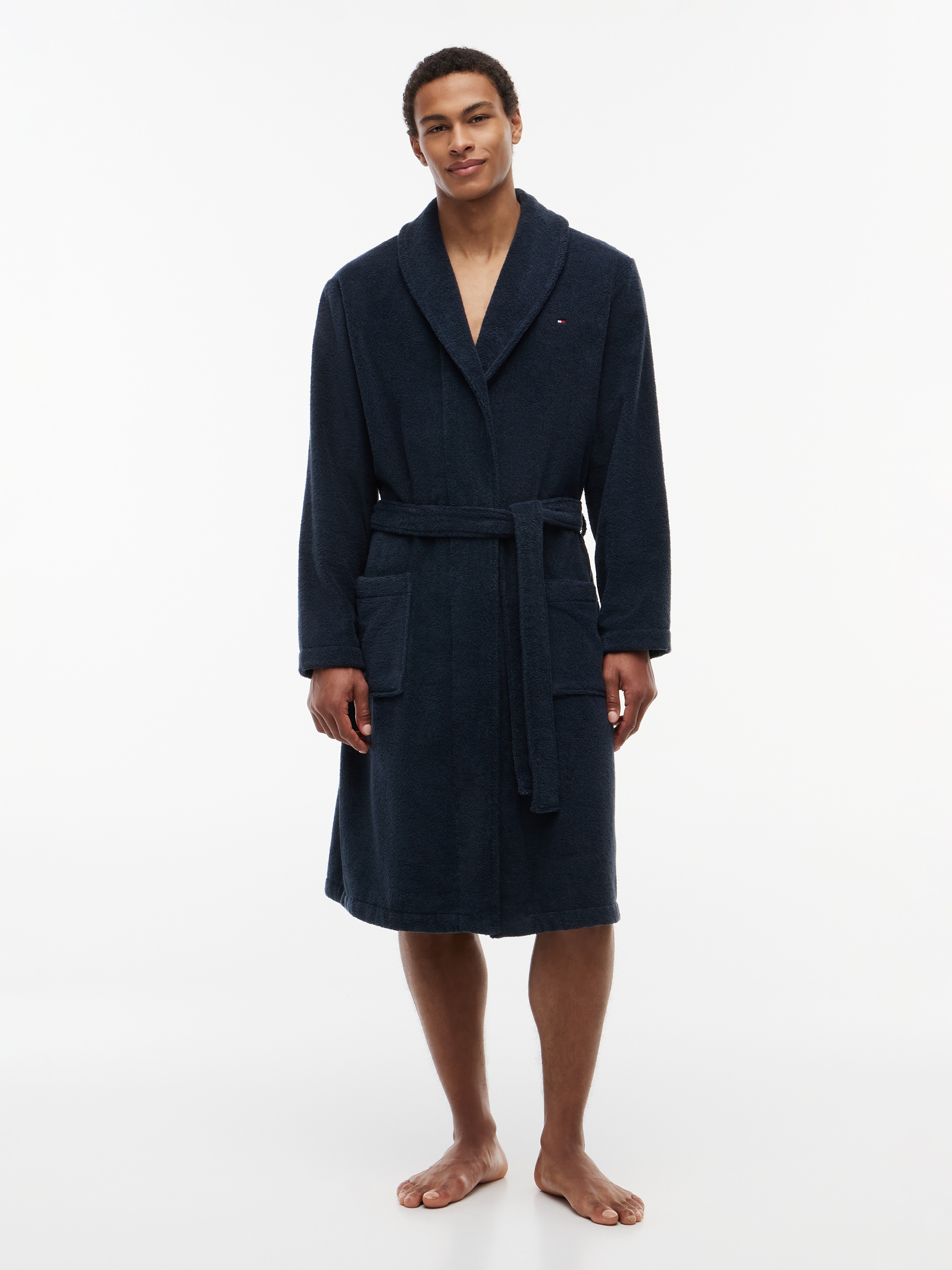 Tommy Hilfiger Underwear Peignoir de bain Ensemble, 2 cuis avec poches appliquées