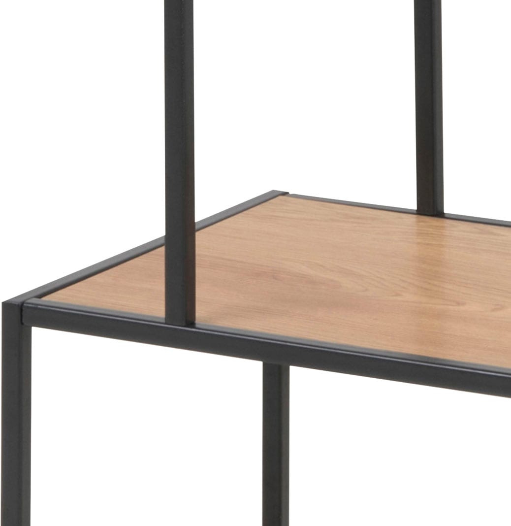 ACTONA GROUP Étagère à livres Structure métallique, 3 étagères et détails asymétriques, hauteur 114 cm