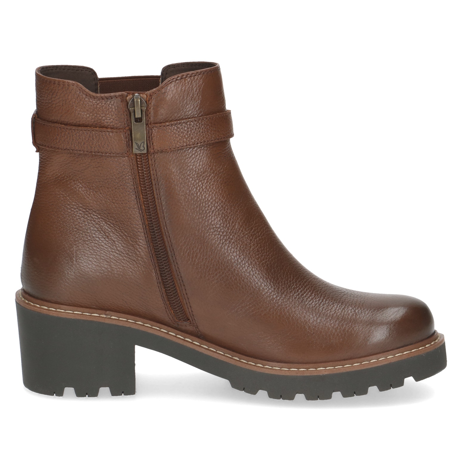 Caprice Bottines chelsea  , talon bloc, bottines d'automne, bottine avec boucle décorative discrète