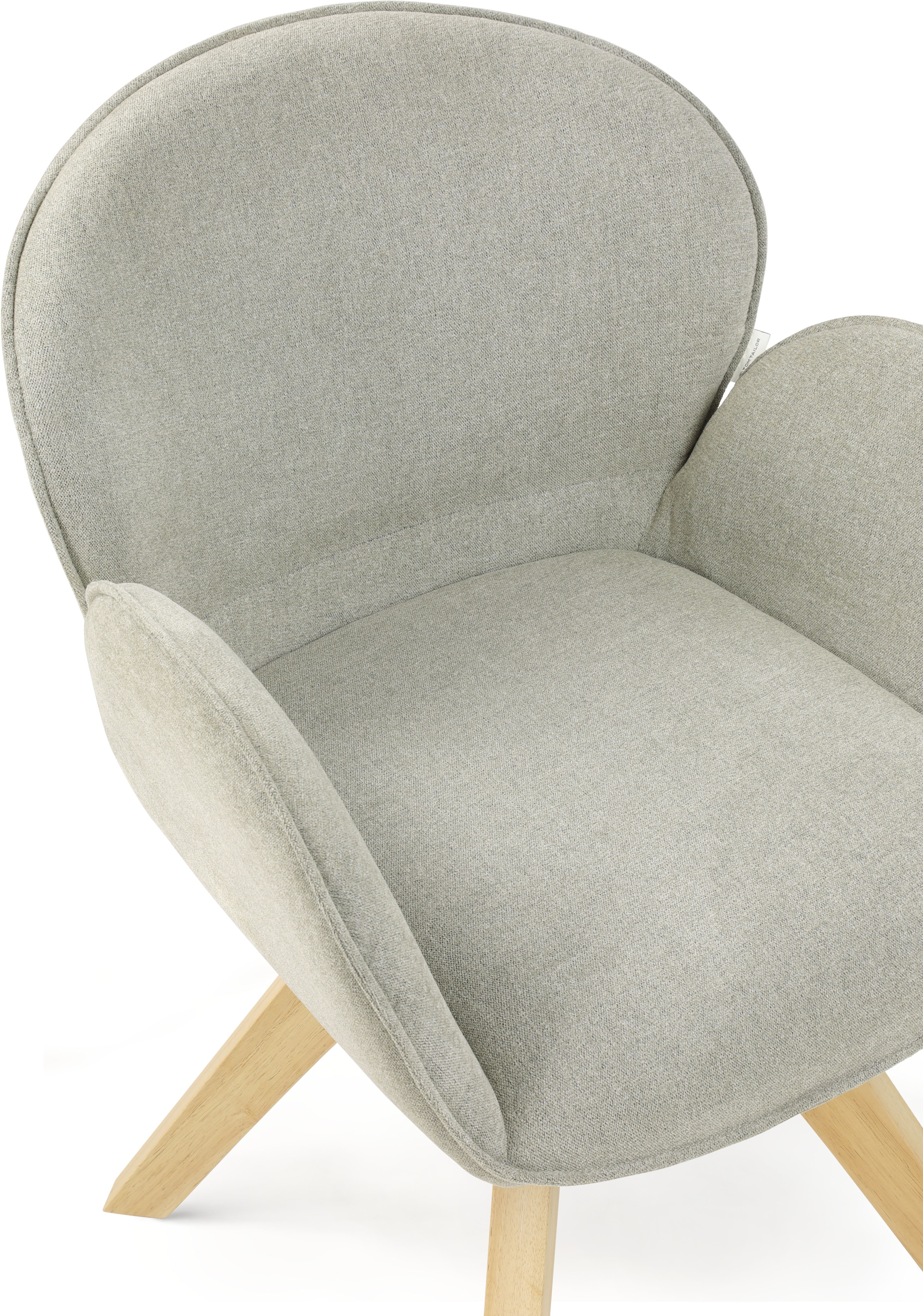 TOM TAILOR HOME Chaise avec accoudoirs »WINGS ARMCHAIR« (Set) 2 cuismit Armlehnen, drehbar, Rückholfunktion, Massivholzgestell