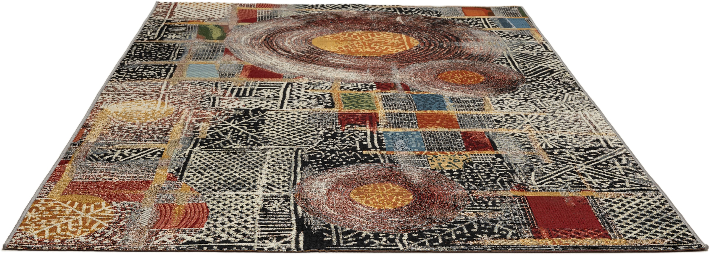 Gino Falcone Teppich »Outdoor-Africa 36« rechteckig 5 mm Höhe Flachgewebe, In- und Outdoor geeignet, Wohnzimmer