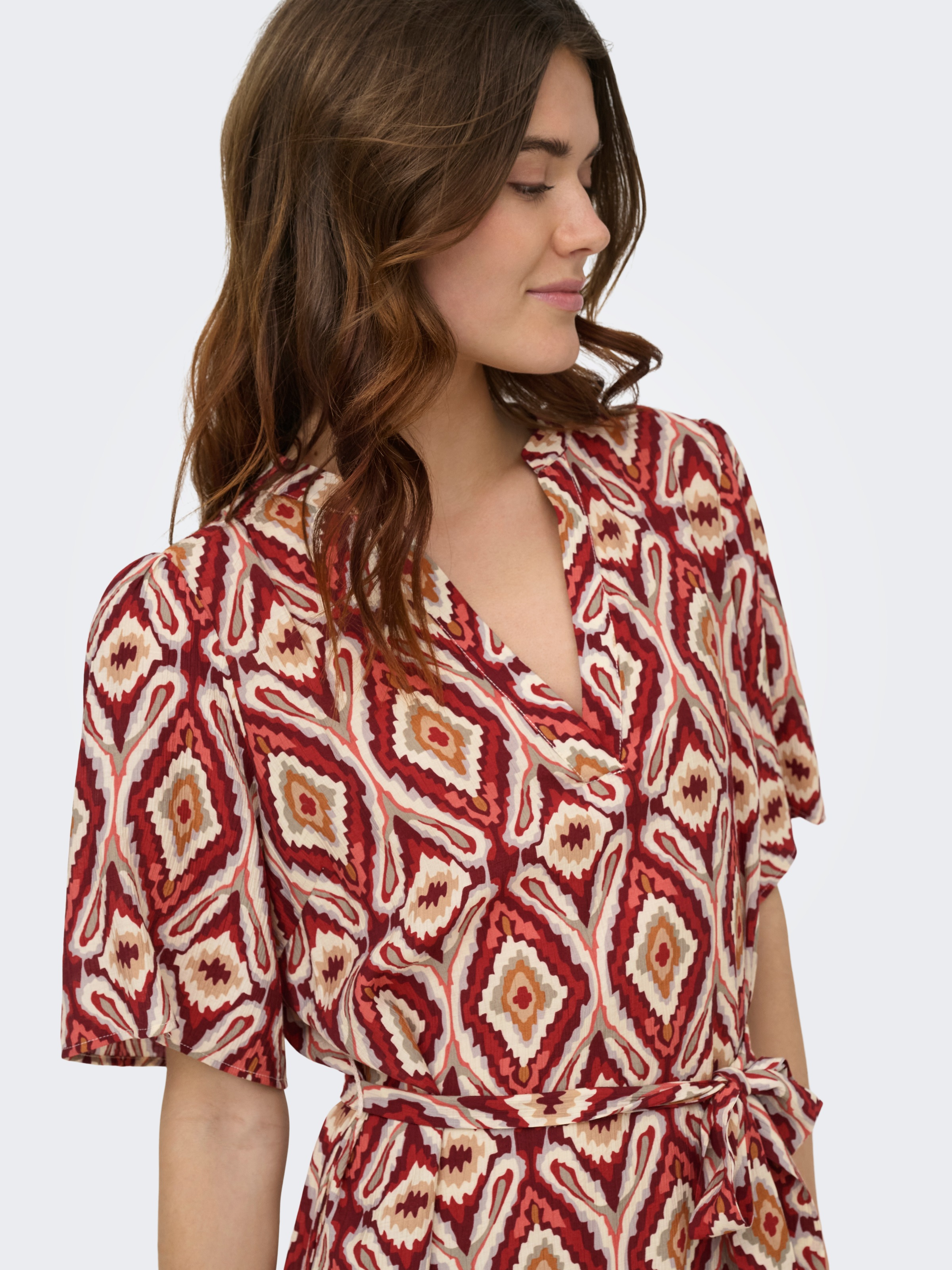 ONLY Mini-robe »ONLANTONIA MIKASI S/S SHORT DRESS WVN« mélange de viscose