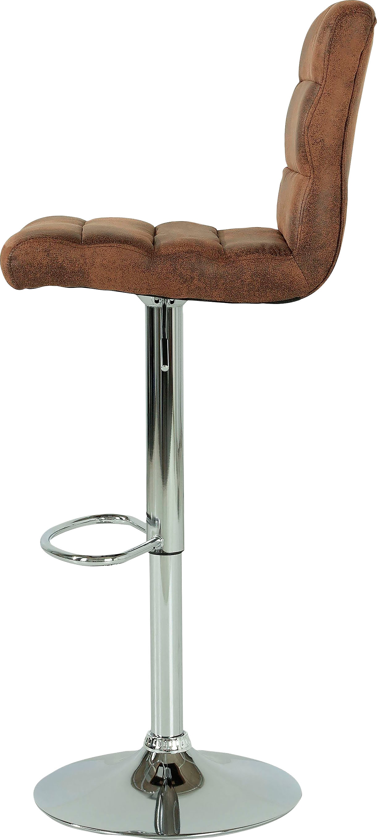 byLIVING Barhocker Set, 2er, 2 Stk. tlg. er Set, Bezug in Microfaser-Vintage, drehbar mit Höhenverstellung
