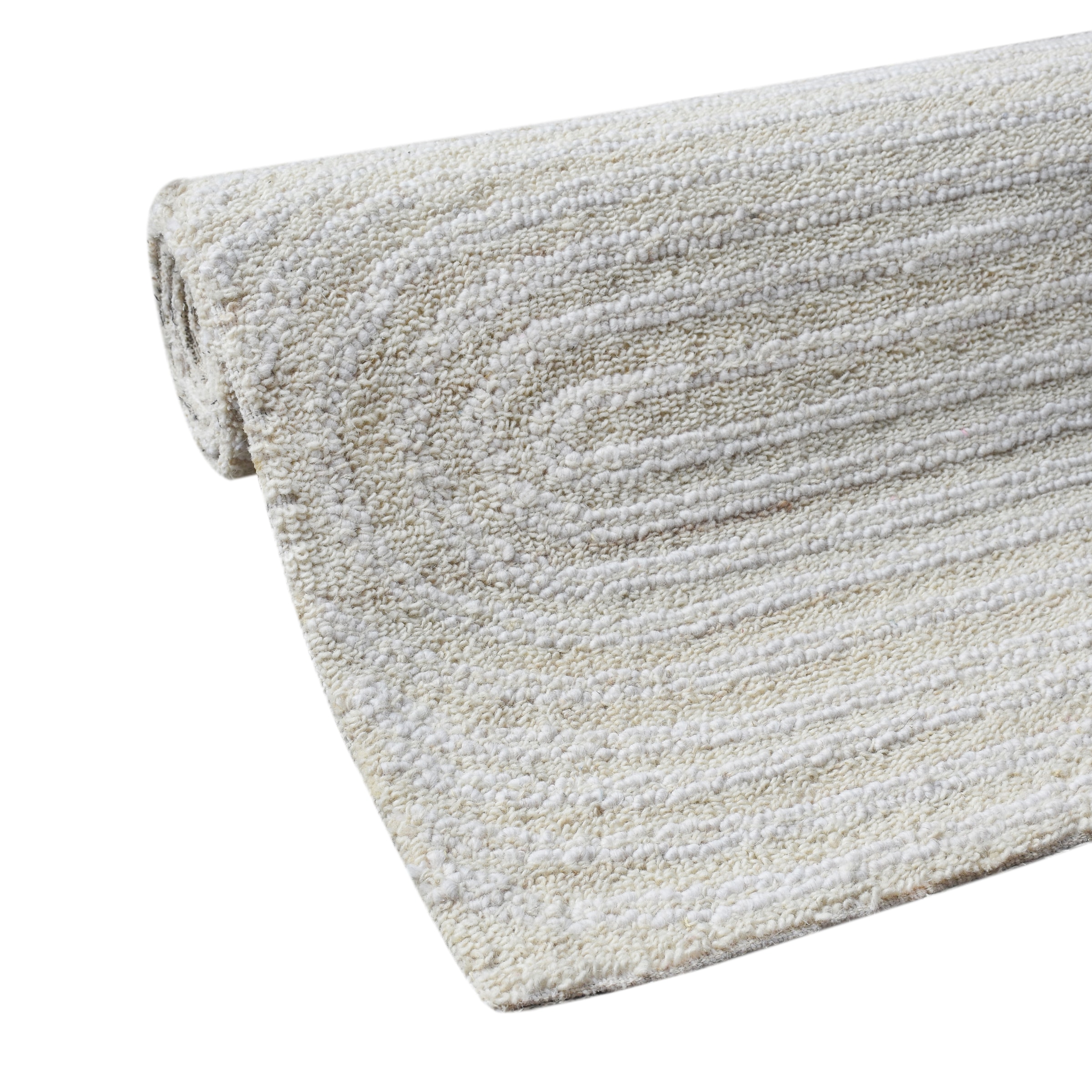 my home Tapis en laine »Brevik, handgefertigt, Wolle, Hoch-Tief-Struktur« Rectangulaire 11 mm Höhe einfarbig, Wolle, Teppich, Wohnzimmer, Schlafzimmer, Esszimmer