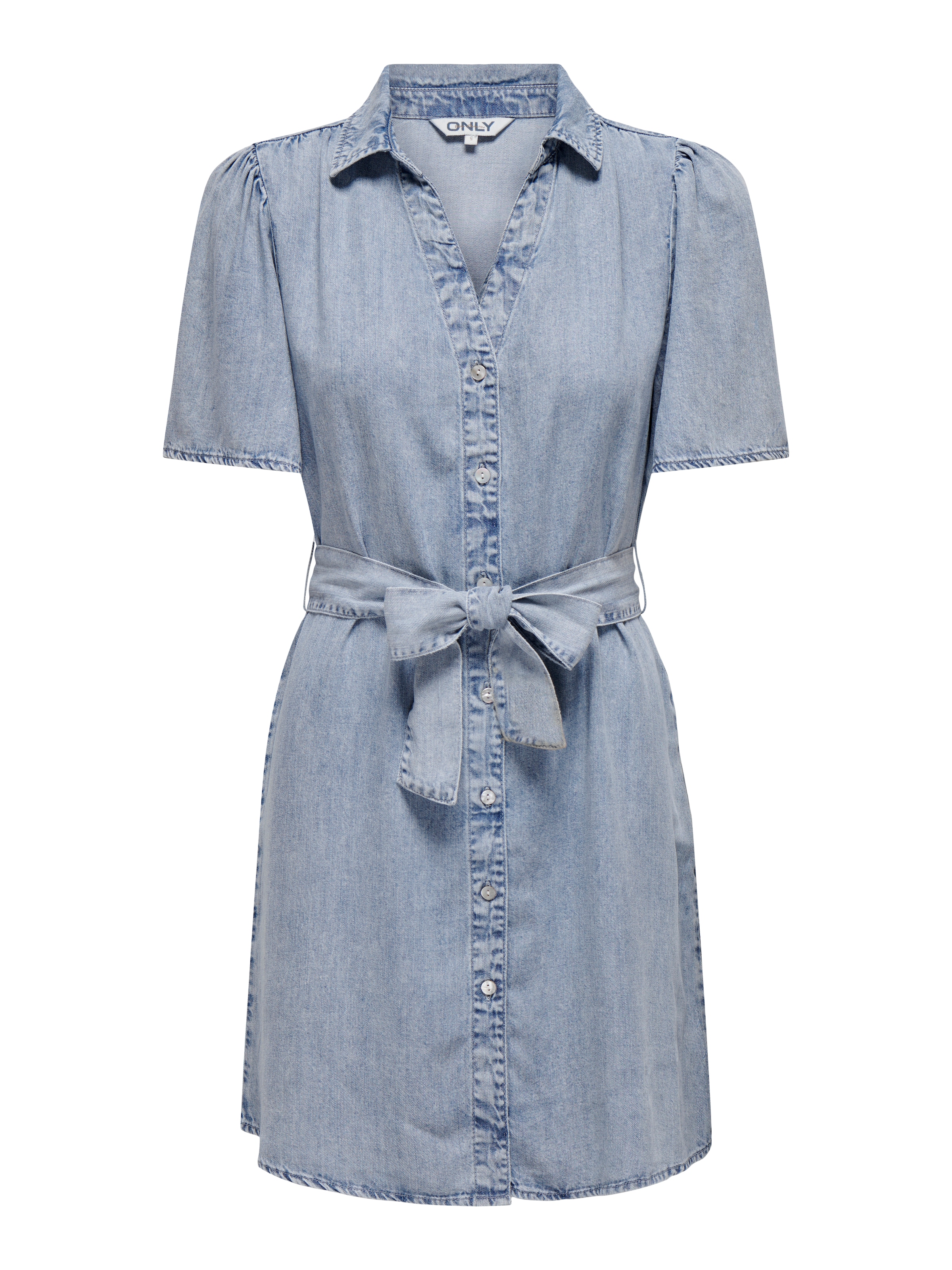 ONLY Robe en jean »ONLHELENA SS BELTED DNM DRESS QYT« viscose, coupe regular