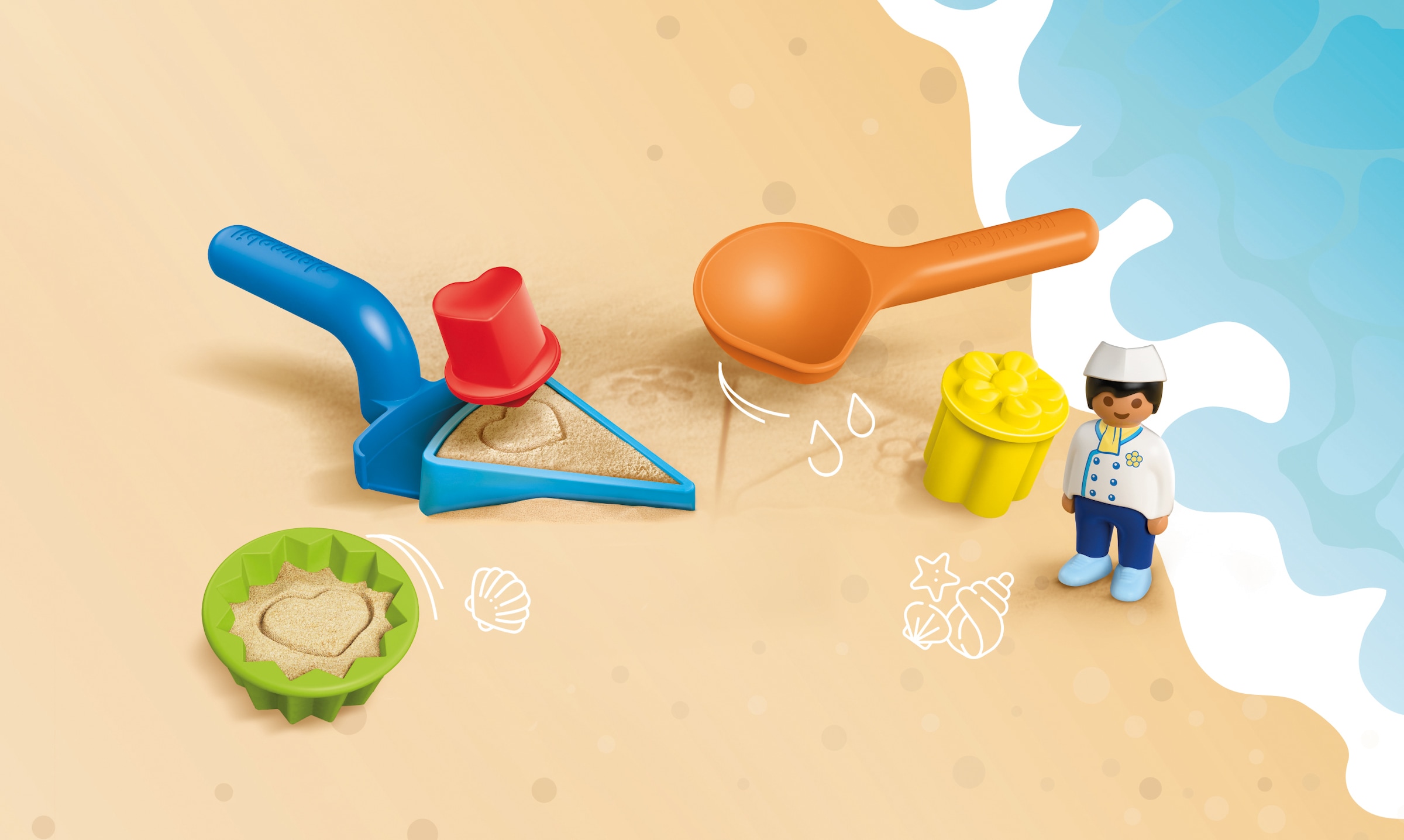 Playmobil® Kit de moulage en sable »Sand-Bäckerei (72005), Junior Sand« Made in Europe