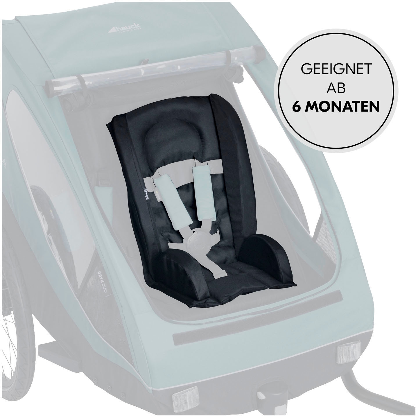 Hauck Sitzverkleinerer »Sitzverkleinerer für Fahrradanhänger, Black« universal