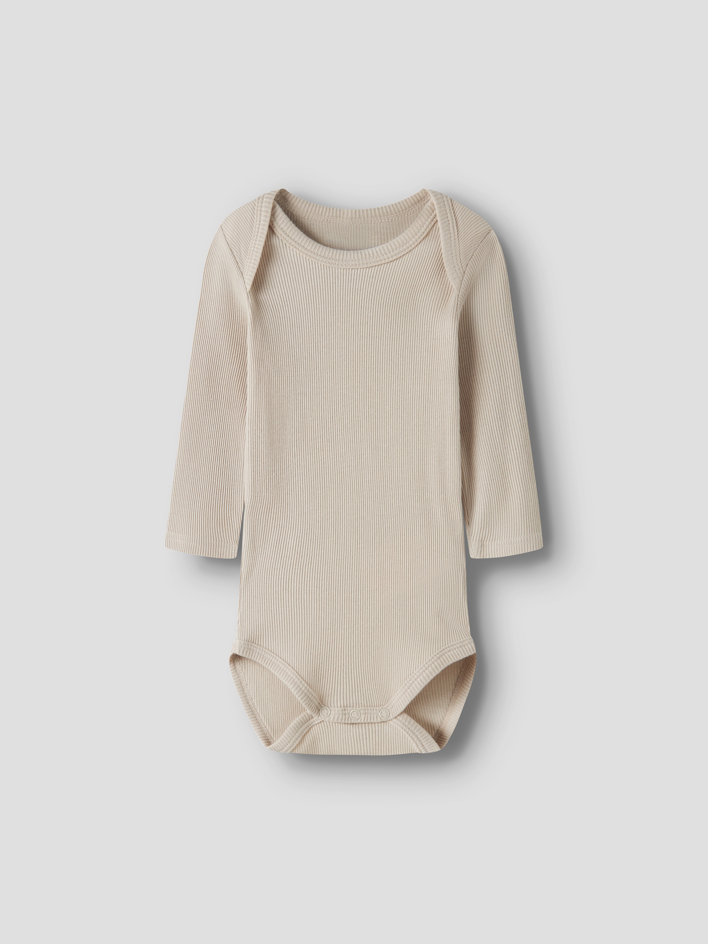 Name It Body à manches longues »NBNBODY für Mädchen und Jungen mit Rippstruktur und Komfort« Paquet, 5 uni, décontracté, coupe régulière, coton, col rond